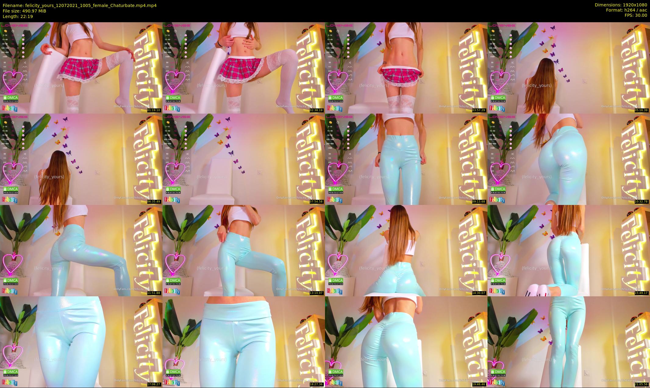 felicity_yours — 23 minute Chaturbate female cam show recording, 1080p, Jul 12, 2021