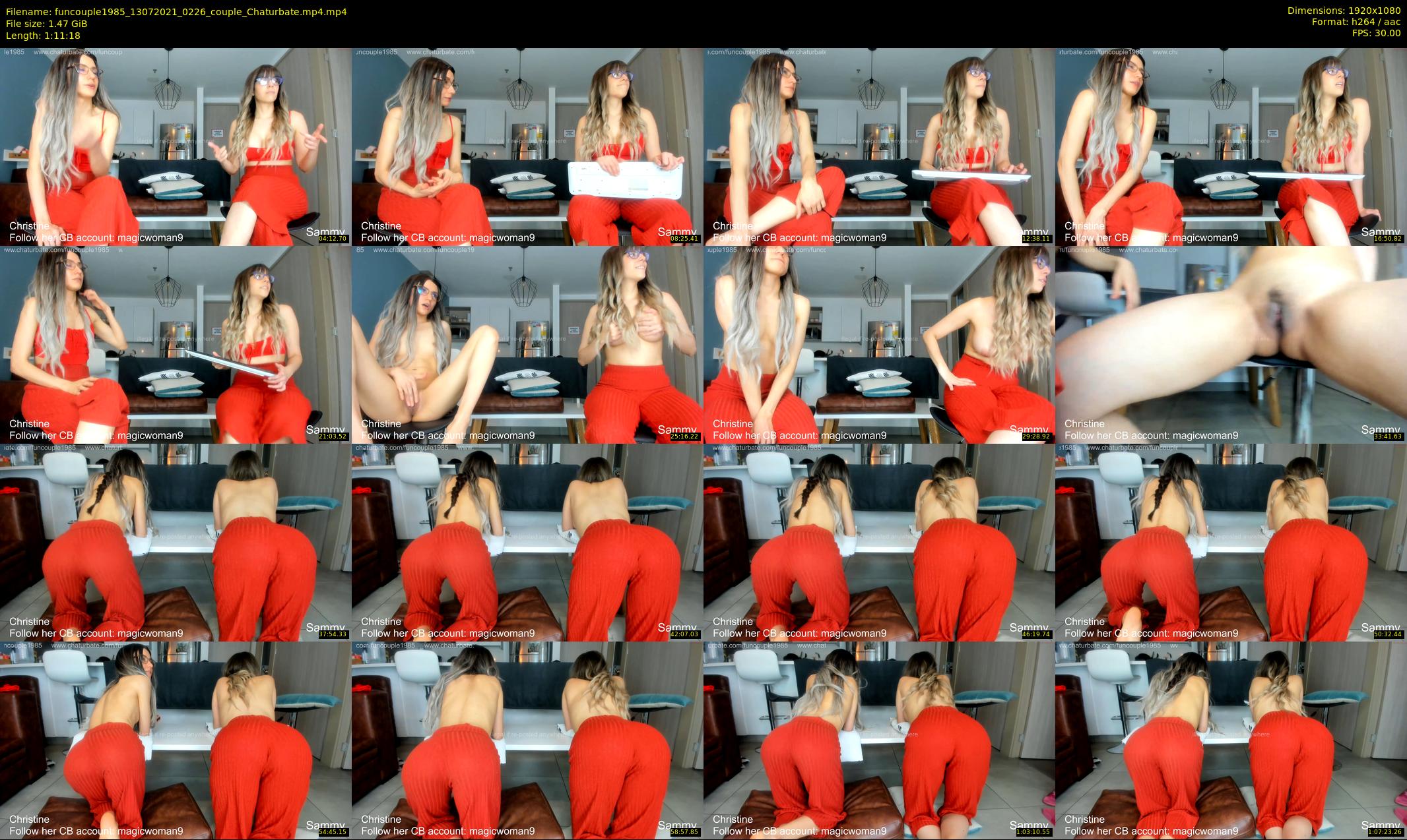 funcouple1985 — 72 minute Chaturbate couple cam show recording, 1080p, Jul 13, 2021