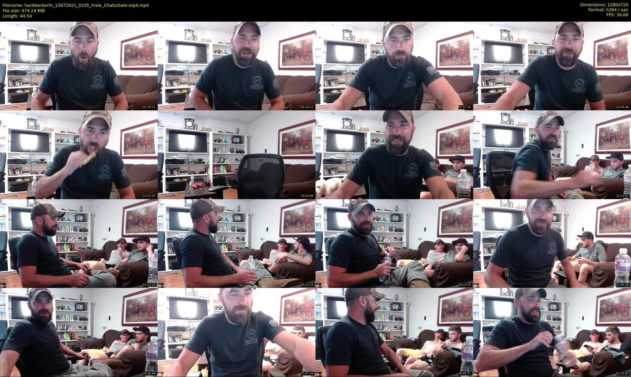 hardworkertn — 45 minute Chaturbate male cam show recording, 720p, Jul 13, 2021
