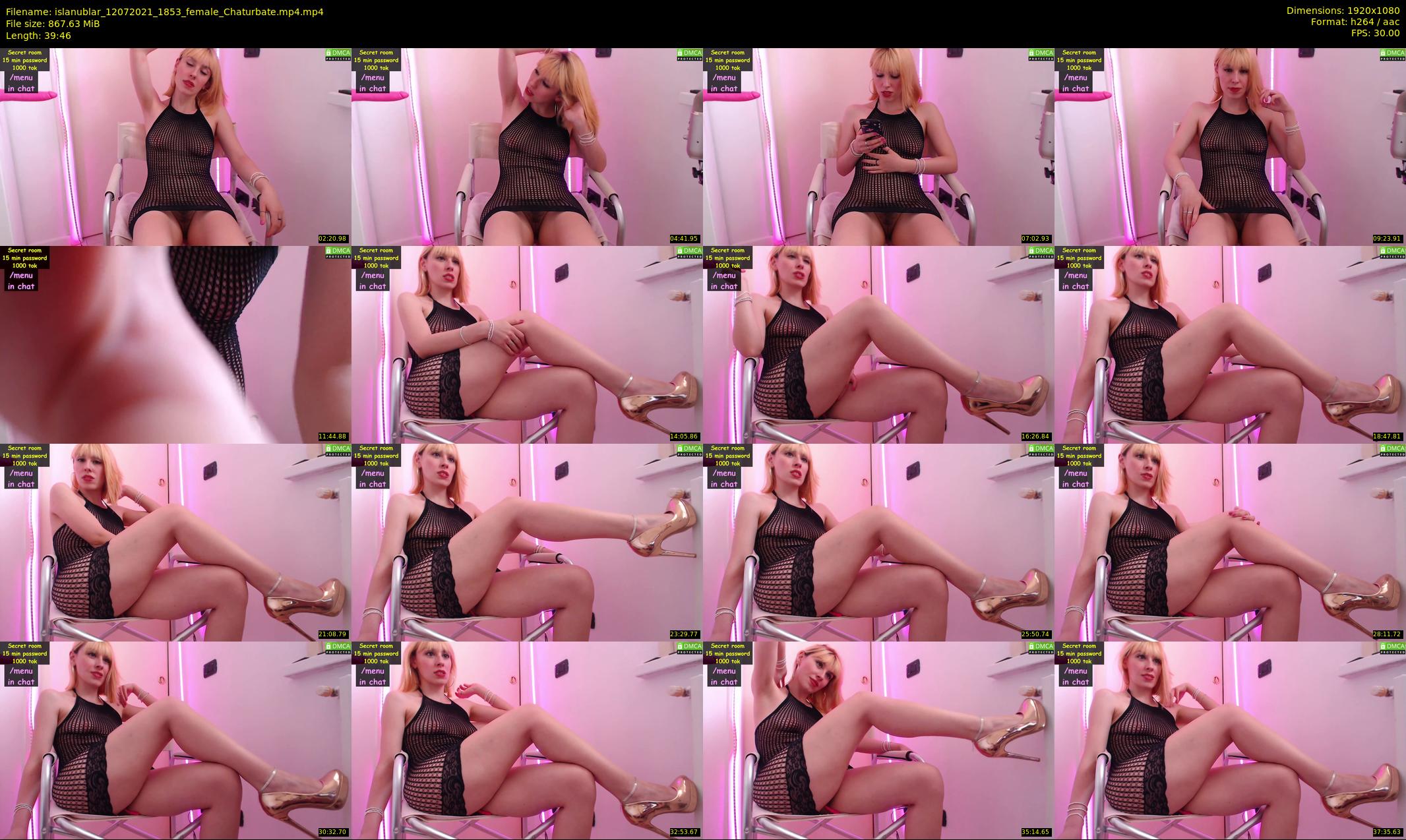 islanublar — 40 minute Chaturbate female cam show recording, 1080p, Jul 12, 2021