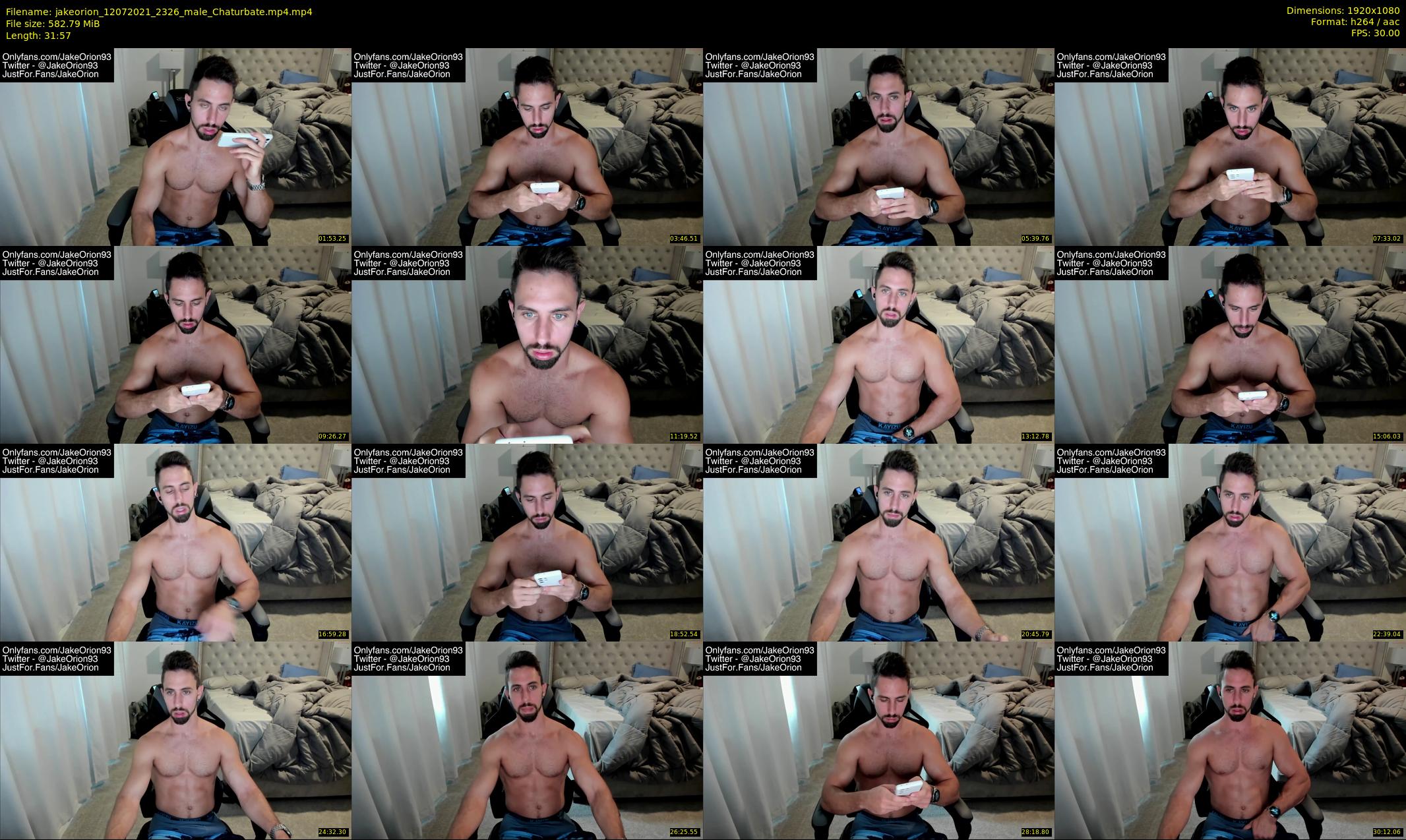 jakeorion — 32 minute Chaturbate male cam show recording, 1080p, Jul 12, 2021