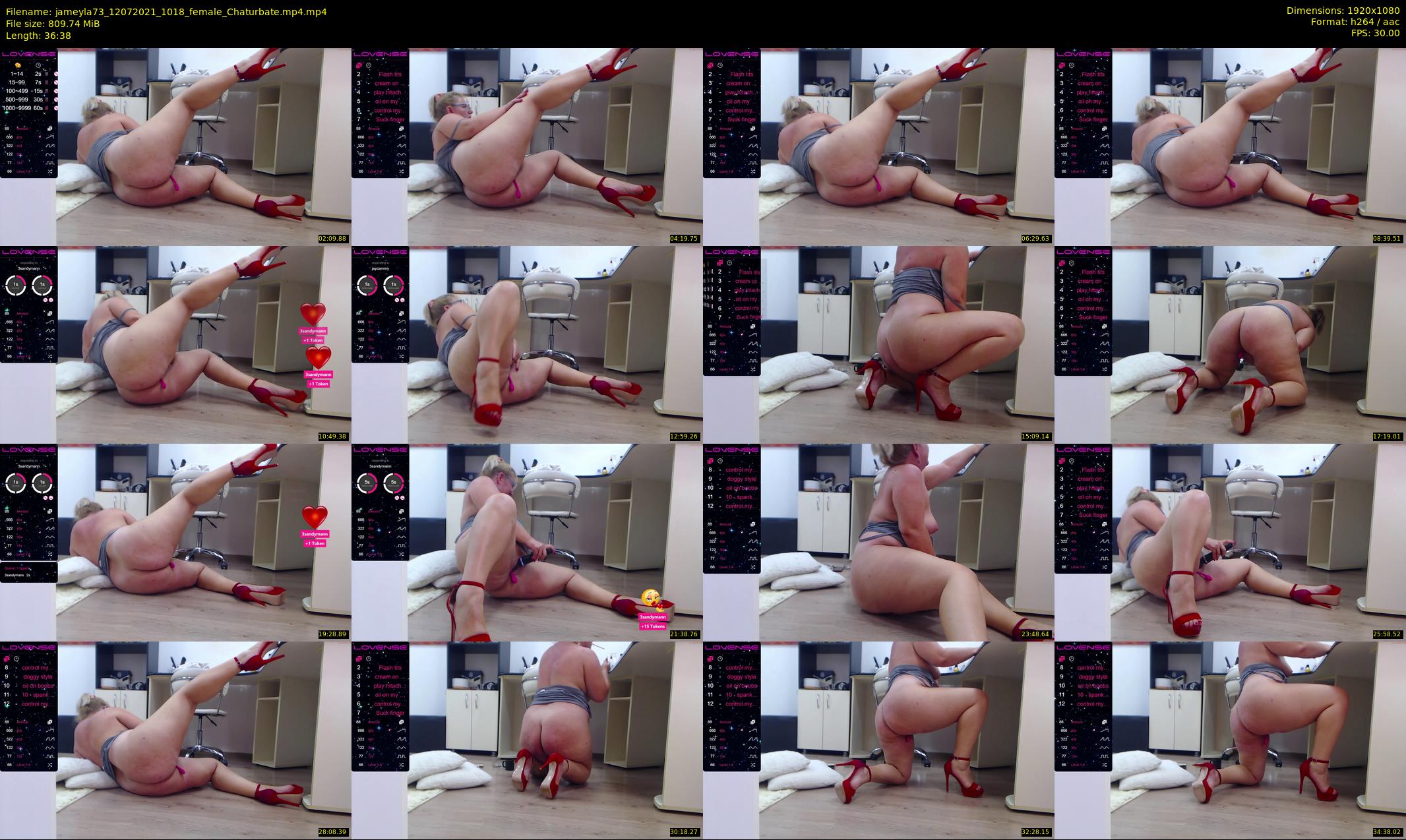 jameyla73 — 37 minute Chaturbate female cam show recording, 1080p, Jul 12, 2021