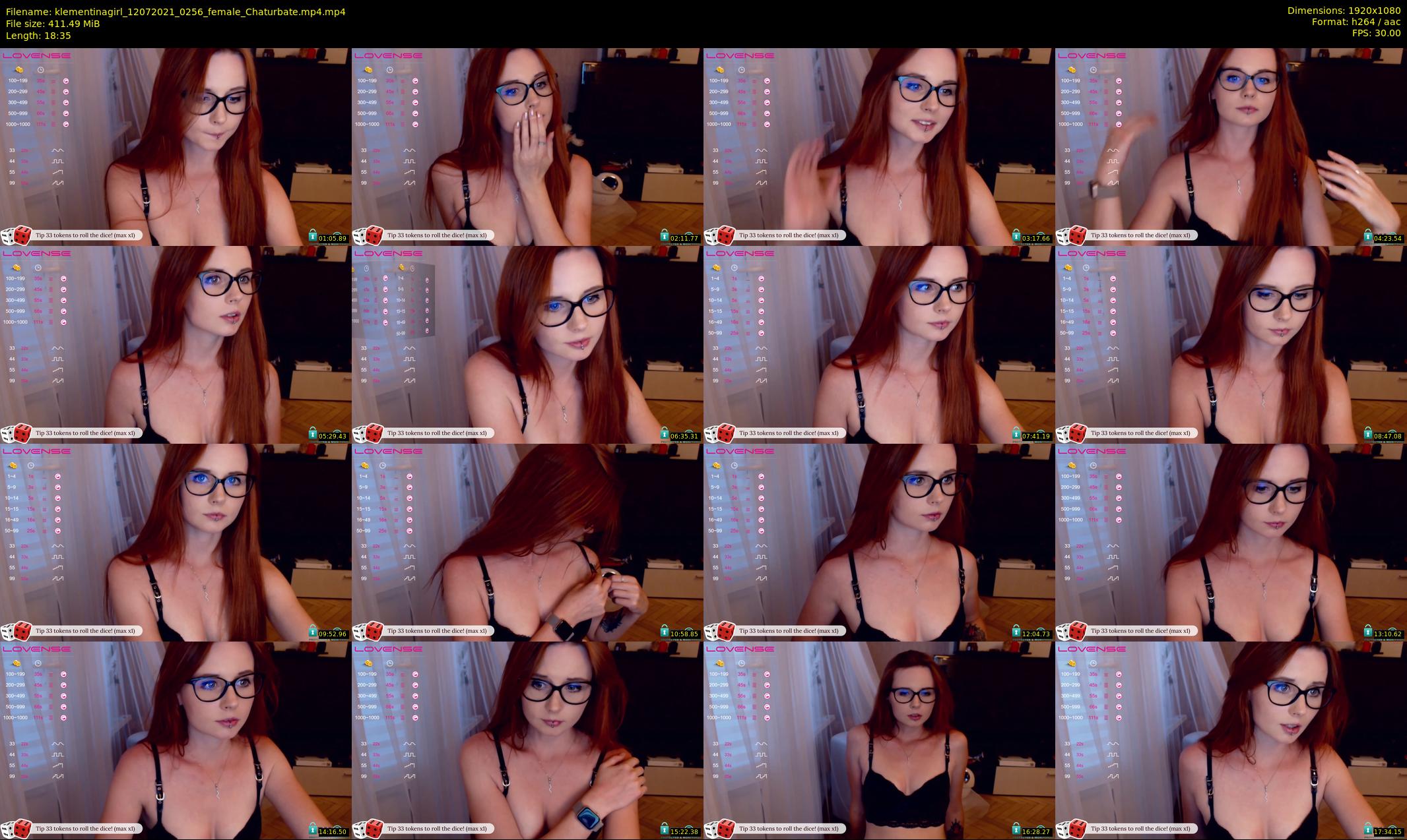 klementinagirl — 19 minute Chaturbate female cam show recording, 1080p, Jul 12, 2021