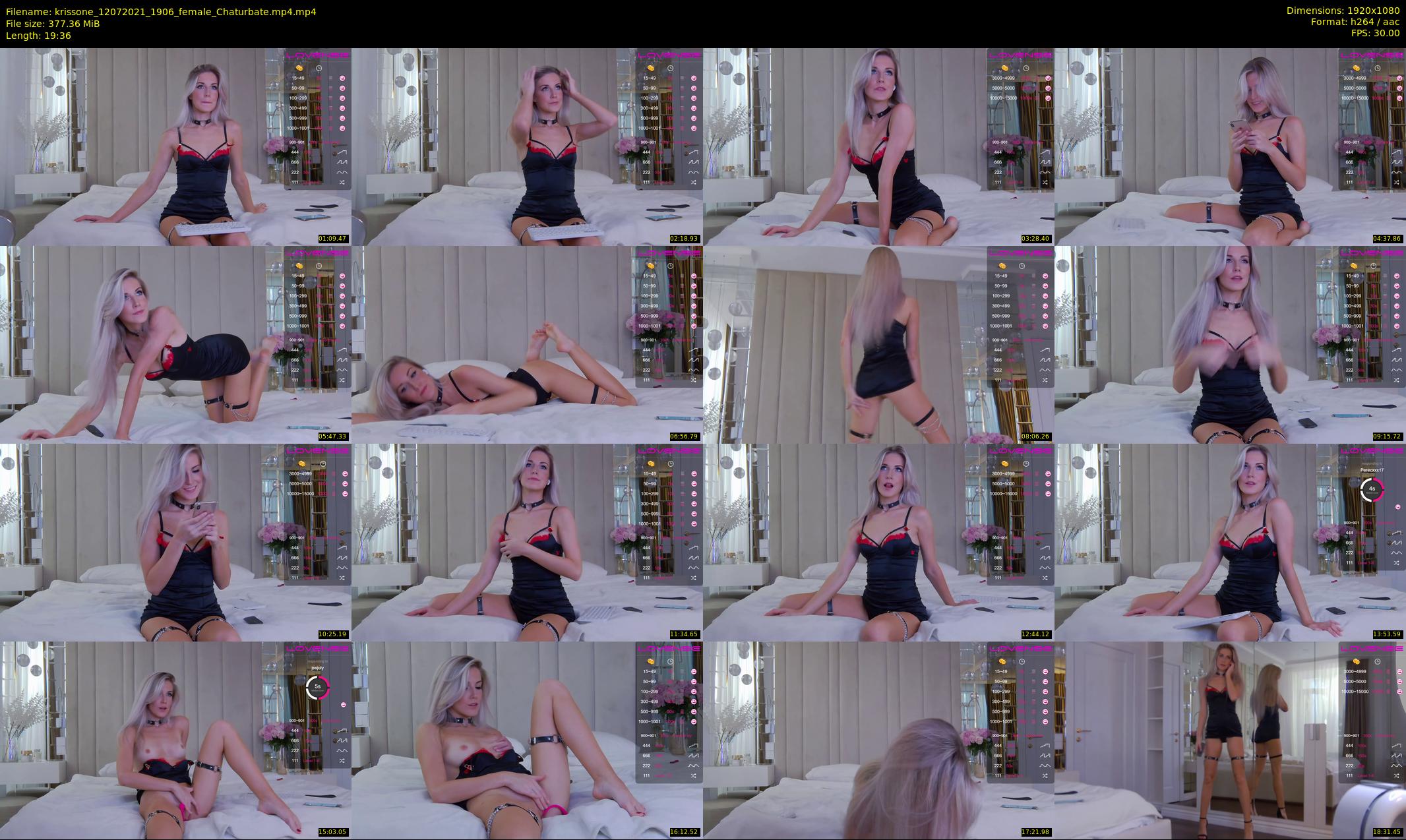 krissone — 20 minute Chaturbate female cam show recording, 1080p, Jul 12, 2021