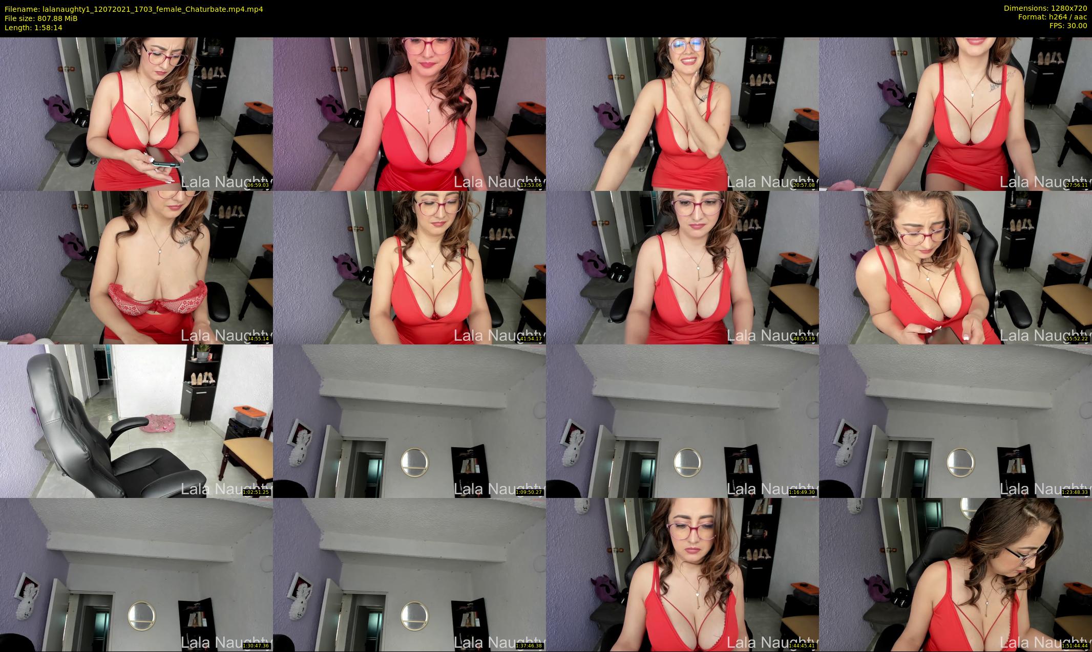 lalanaughty1 — 119 minute Chaturbate female cam show recording, 720p, Jul 12, 2021