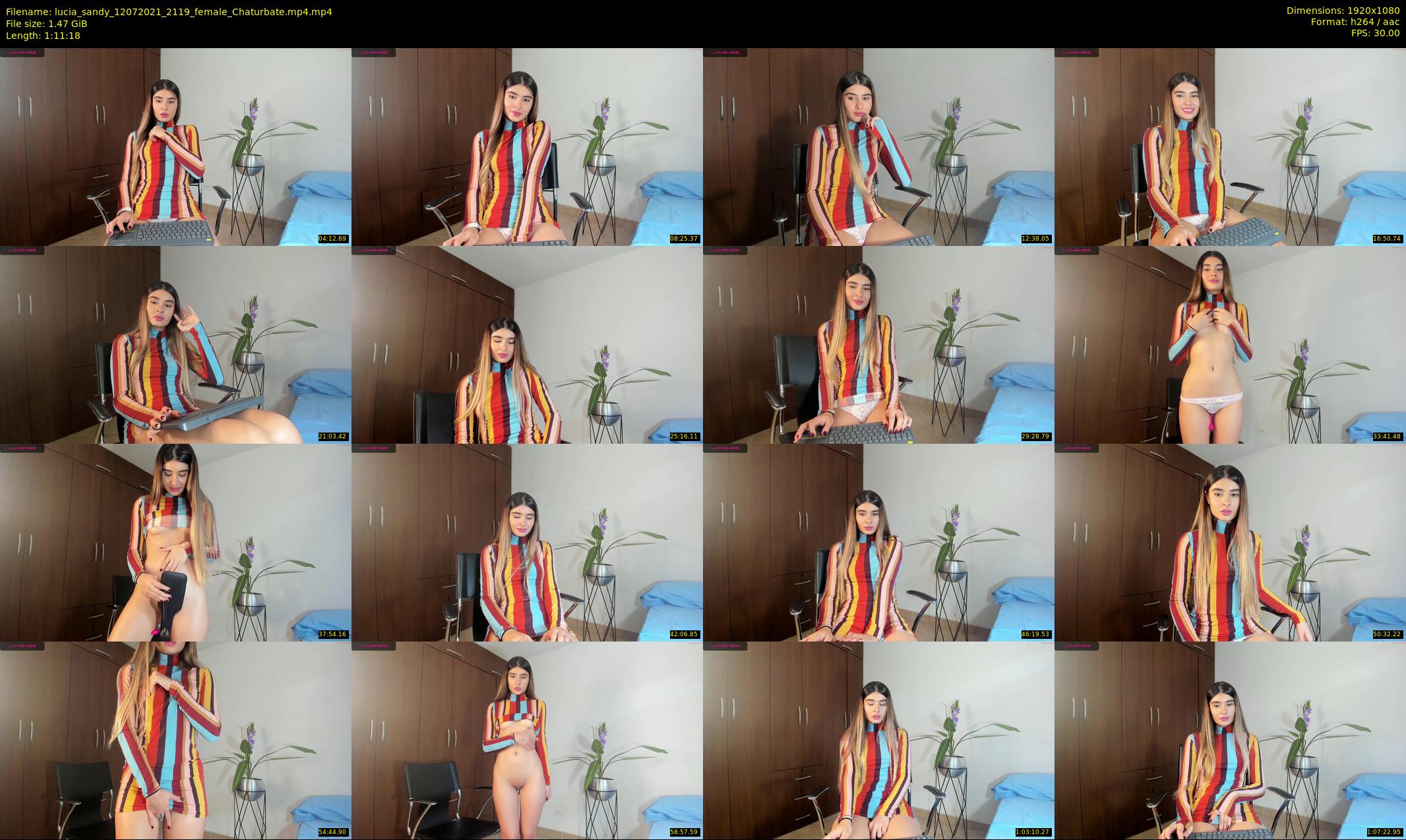 lucia_sandy — 72 minute Chaturbate female cam show recording, 1080p, Jul 12, 2021