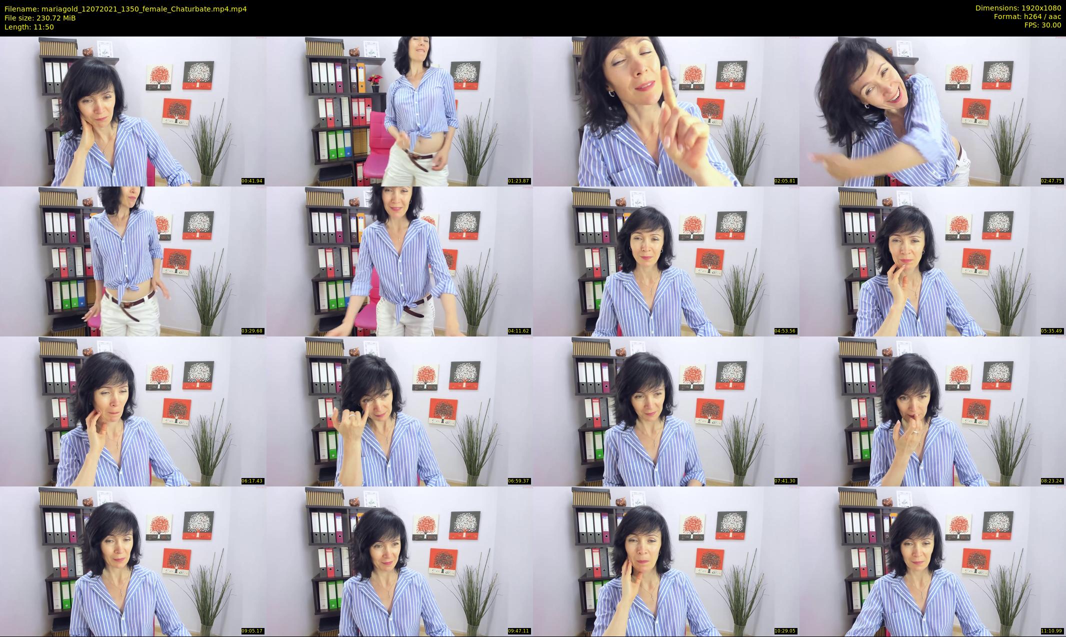 mariagold — 12 minute Chaturbate female cam show recording, 1080p, Jul 12, 2021