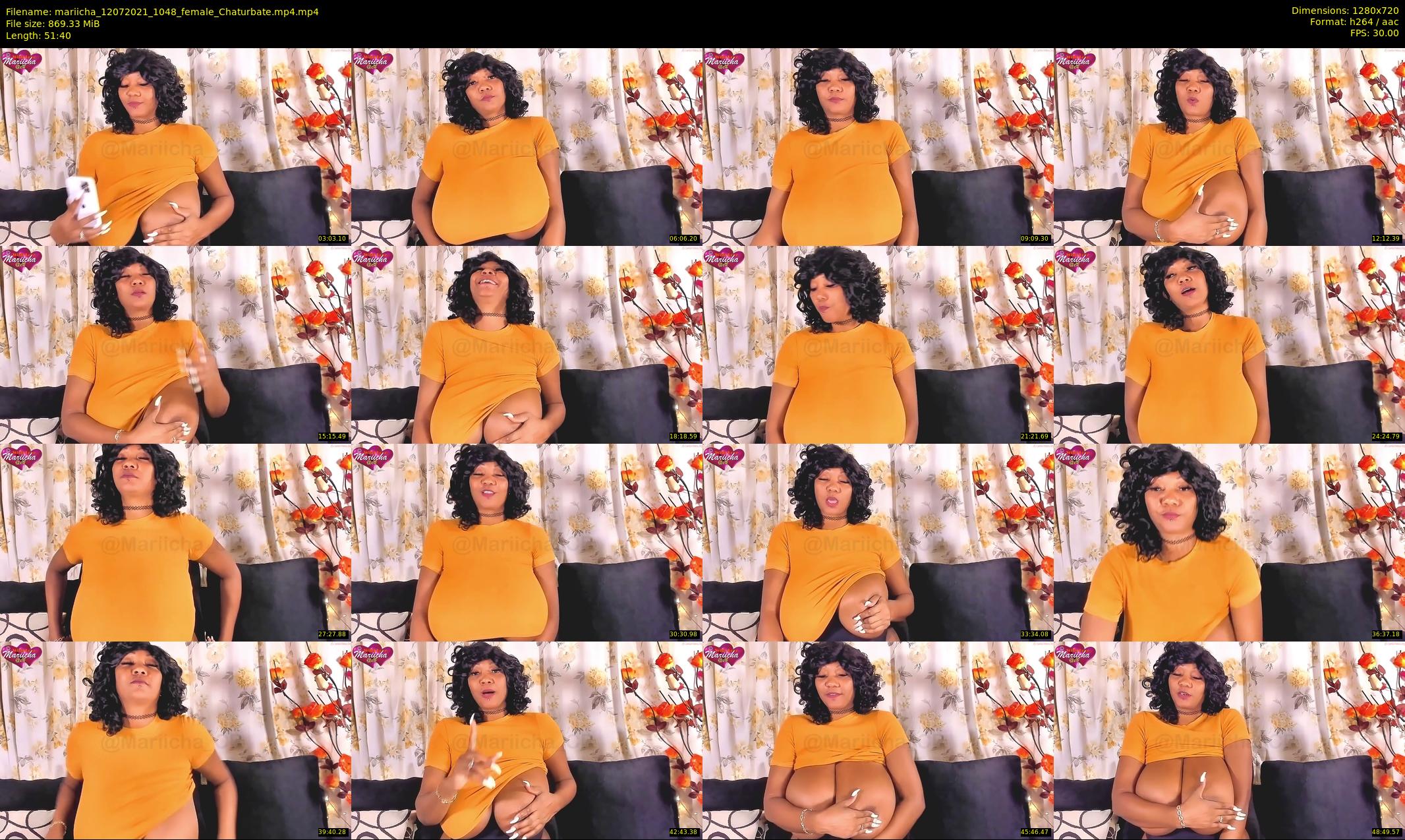 mariicha — 52 minute Chaturbate female cam show recording, 720p, Jul 12, 2021