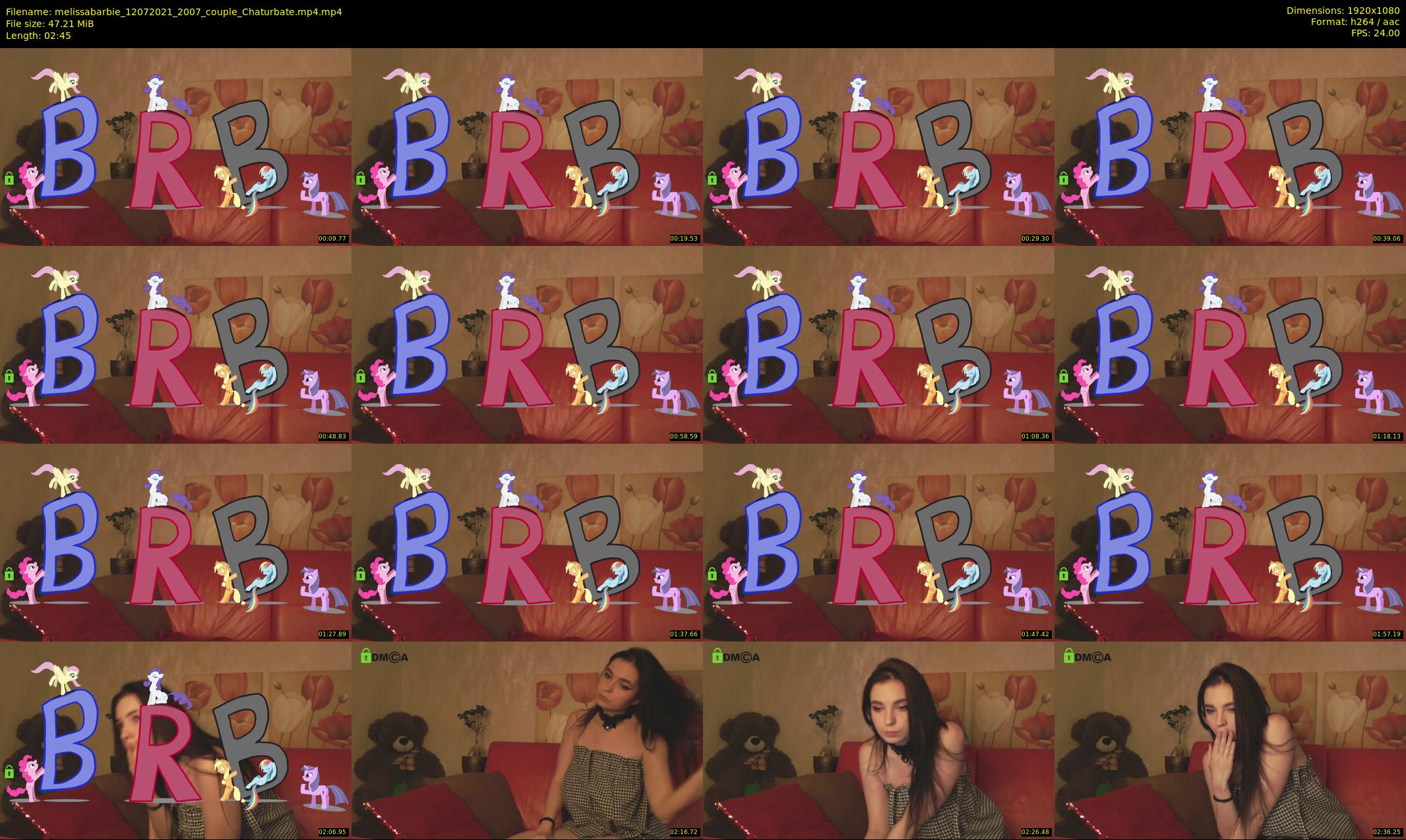 melissabarbie — 3 minute Chaturbate couple cam show recording, 1080p, Jul 12, 2021