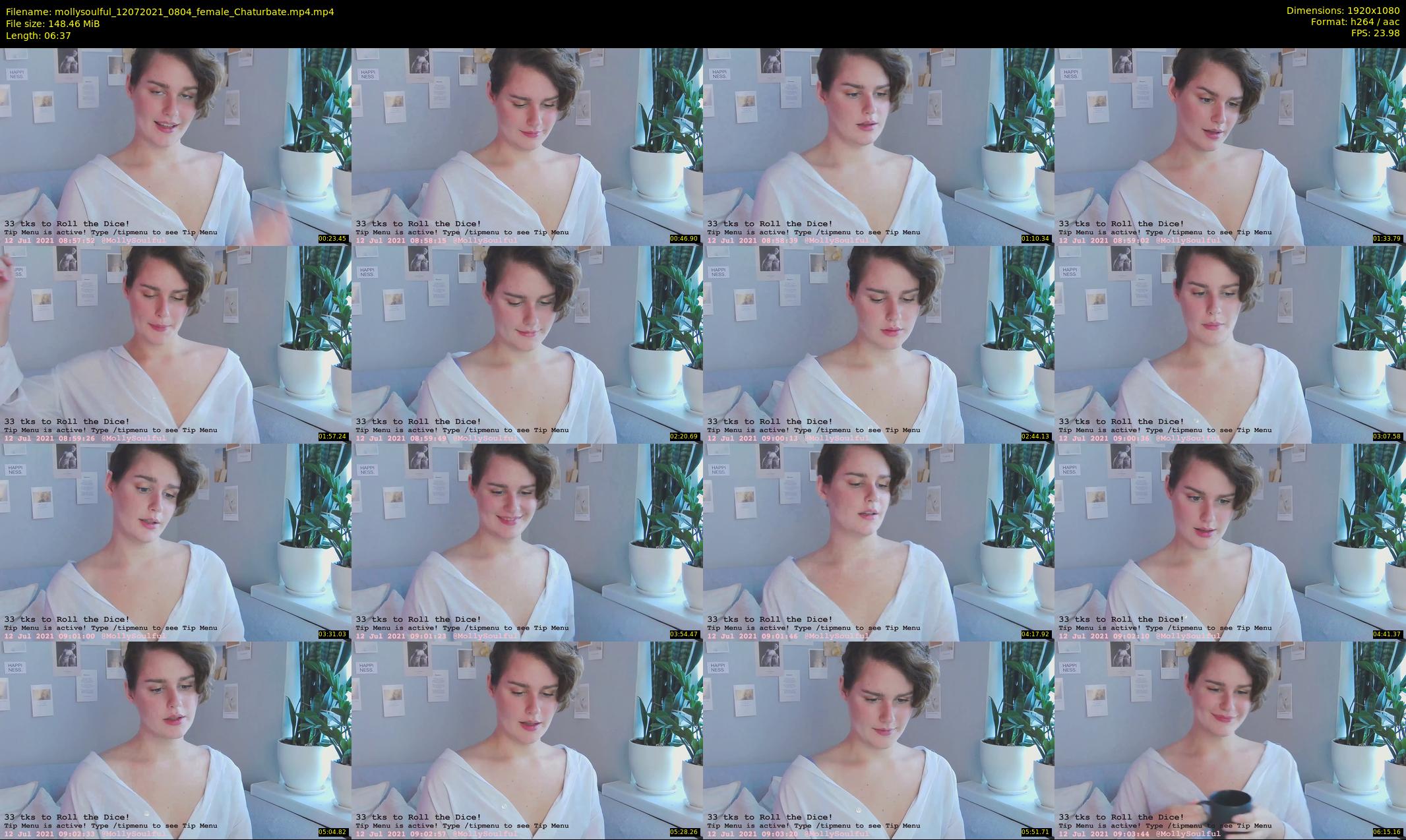 mollysoulful — 7 minute Chaturbate female cam show recording, 1080p, Jul 12, 2021