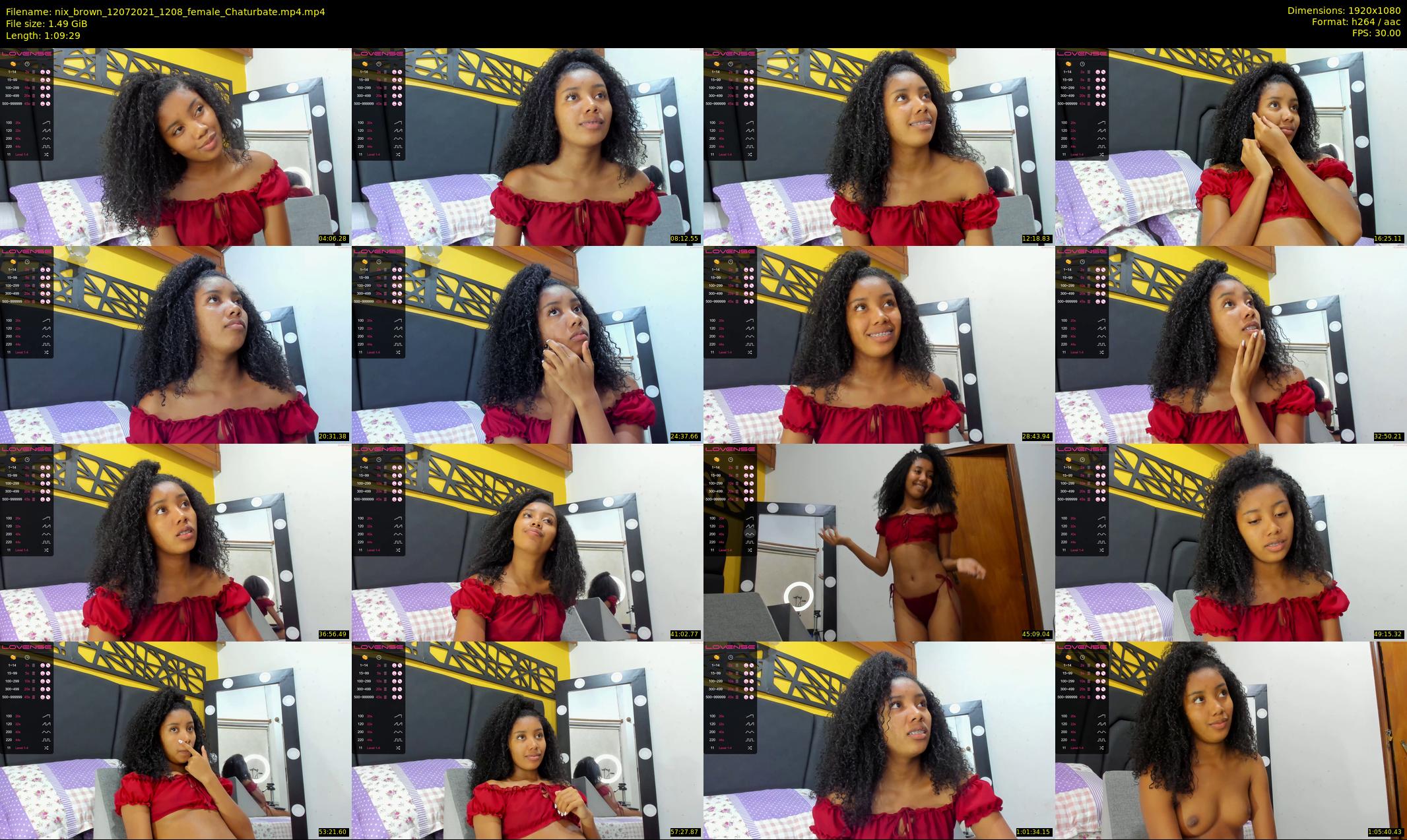 nix_brown — 70 minute Chaturbate female cam show recording, 1080p, Jul 12, 2021