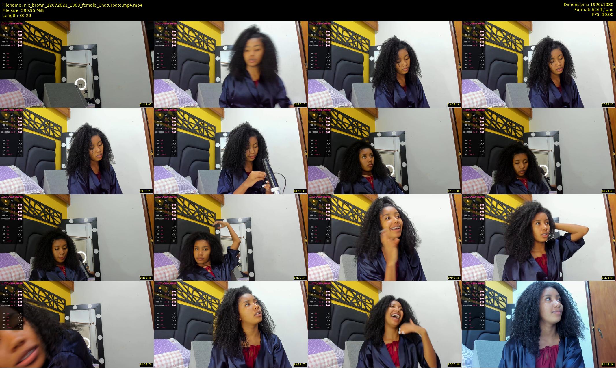 nix_brown — 31 minute Chaturbate female cam show recording, 1080p, Jul 12, 2021
