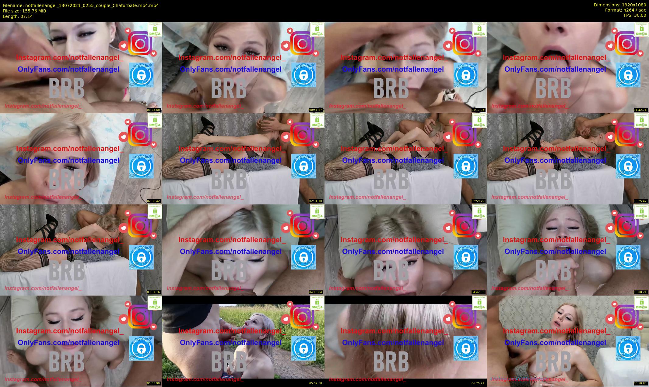 notfallenangel — 8 minute Chaturbate couple cam show recording, 1080p, Jul 13, 2021