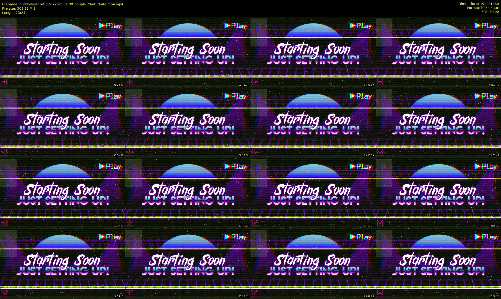 ourwhitesecret — 24 minute Chaturbate couple cam show recording, 1080p, Jul 13, 2021