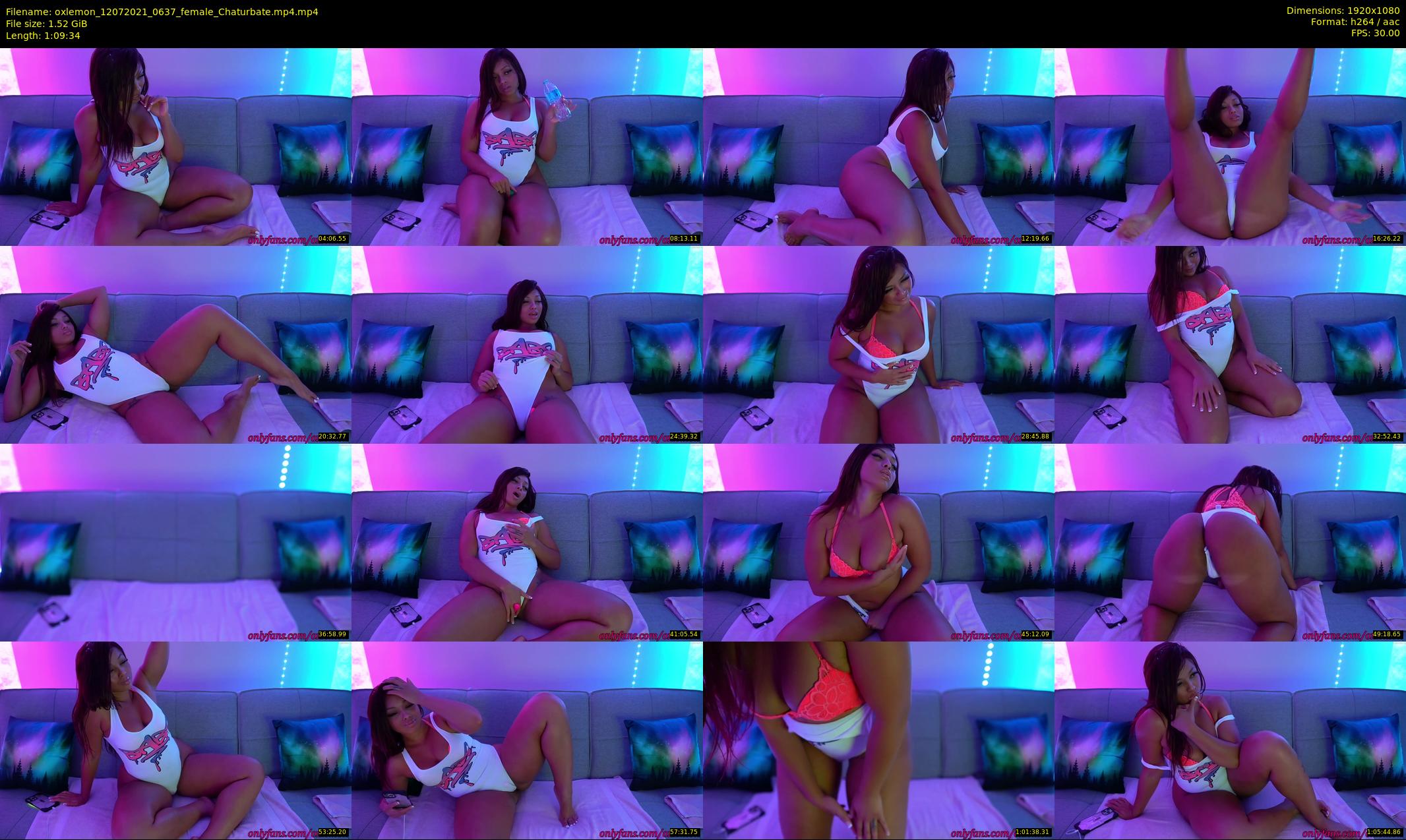 oxlemon — 70 minute Chaturbate female cam show recording, 1080p, Jul 12, 2021