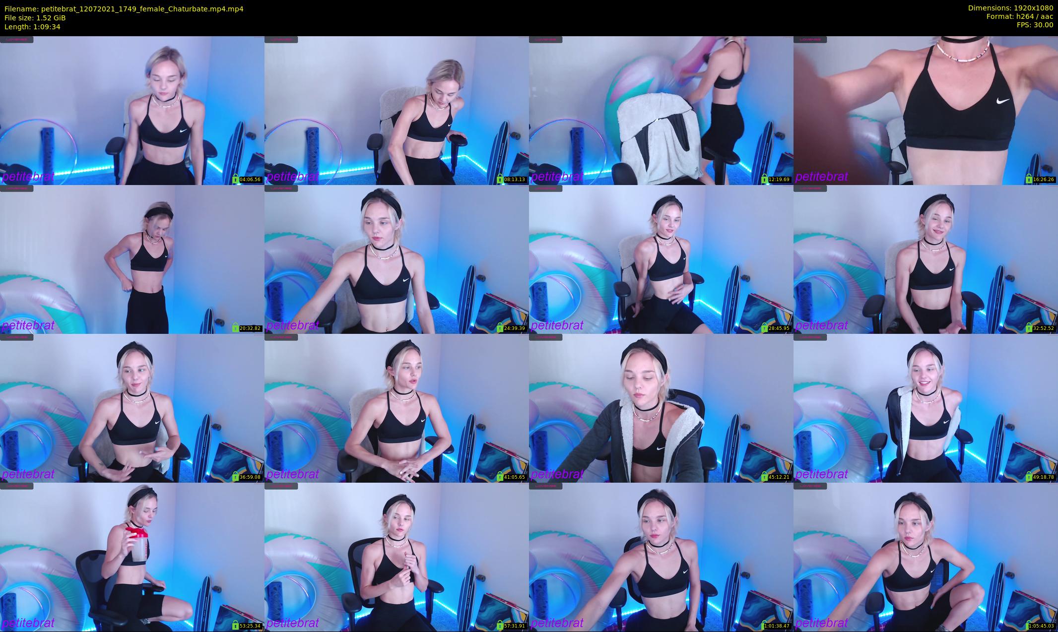 petitebrat — 70 minute Chaturbate female cam show recording, 1080p, Jul 12, 2021