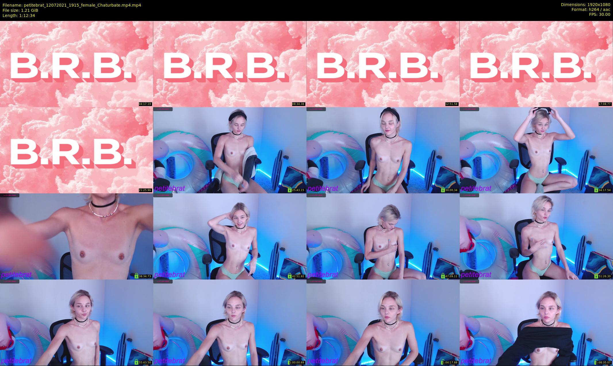 petitebrat — 73 minute Chaturbate female cam show recording, 1080p, Jul 12, 2021
