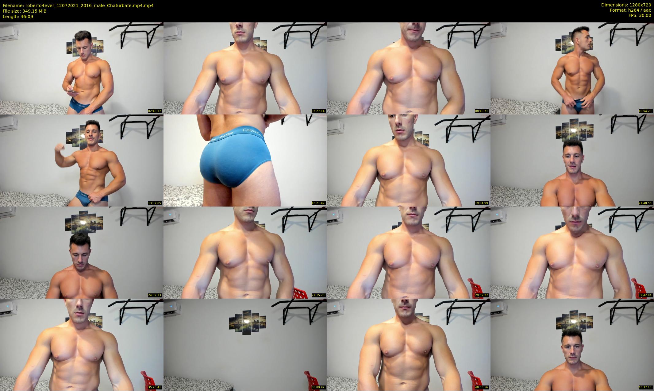 roberto4ever — 47 minute Chaturbate male cam show recording, 720p, Jul 12, 2021