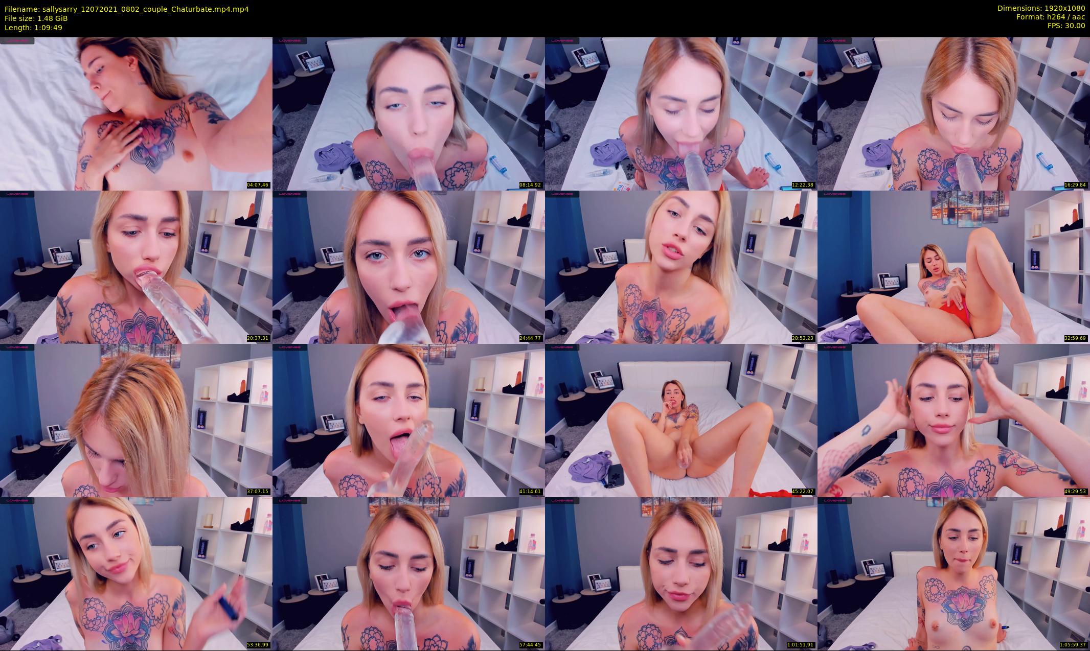 sallysarry — 70 minute Chaturbate couple cam show recording, 1080p, Jul 12, 2021