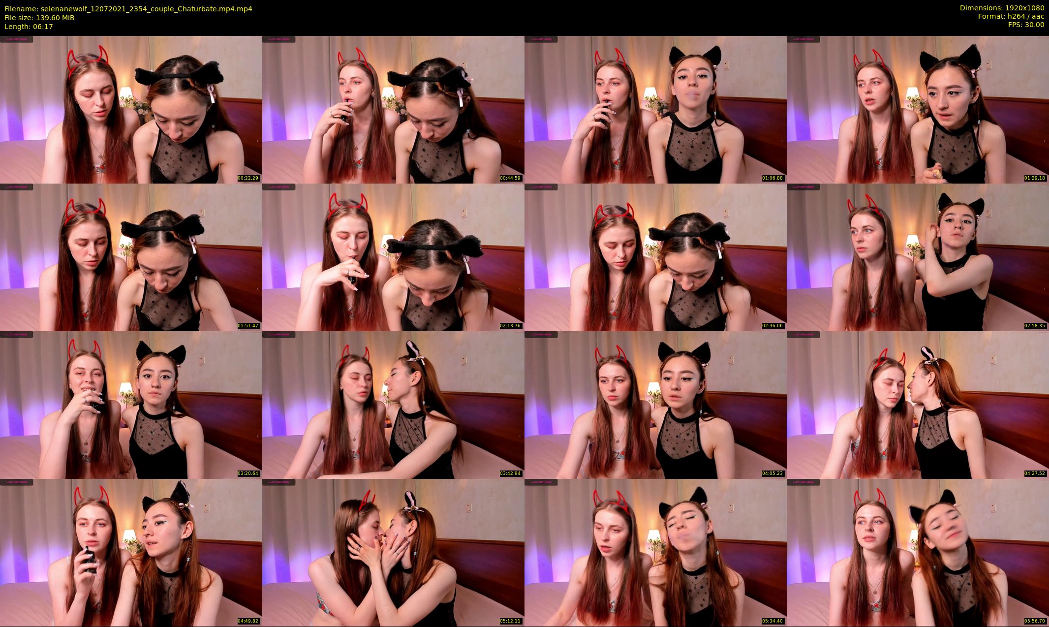 selenanewolf — 7 minute Chaturbate couple cam show recording, 1080p, Jul 12, 2021