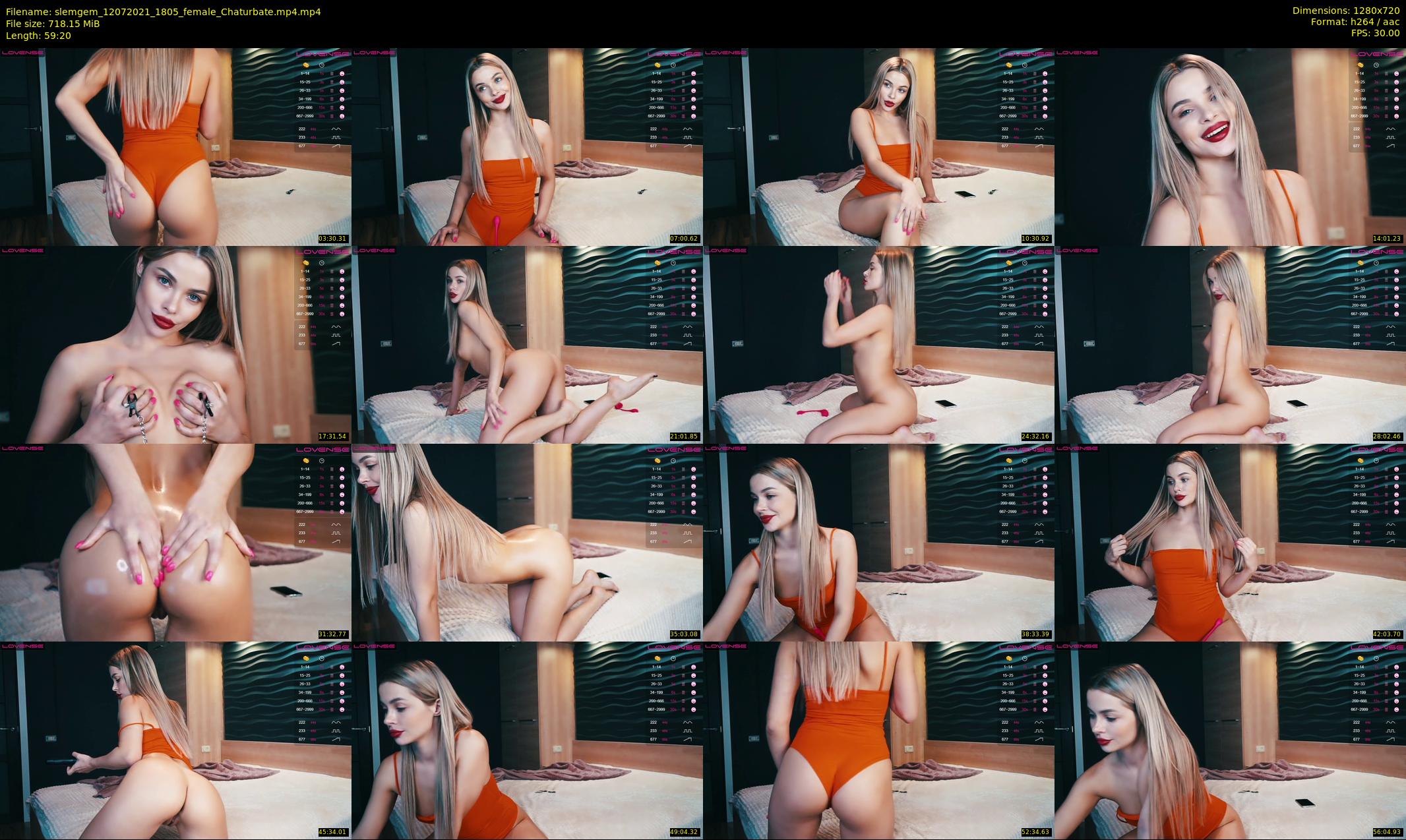 slemgem — 60 minute Chaturbate couple cam show recording, 720p, Jul 12, 2021