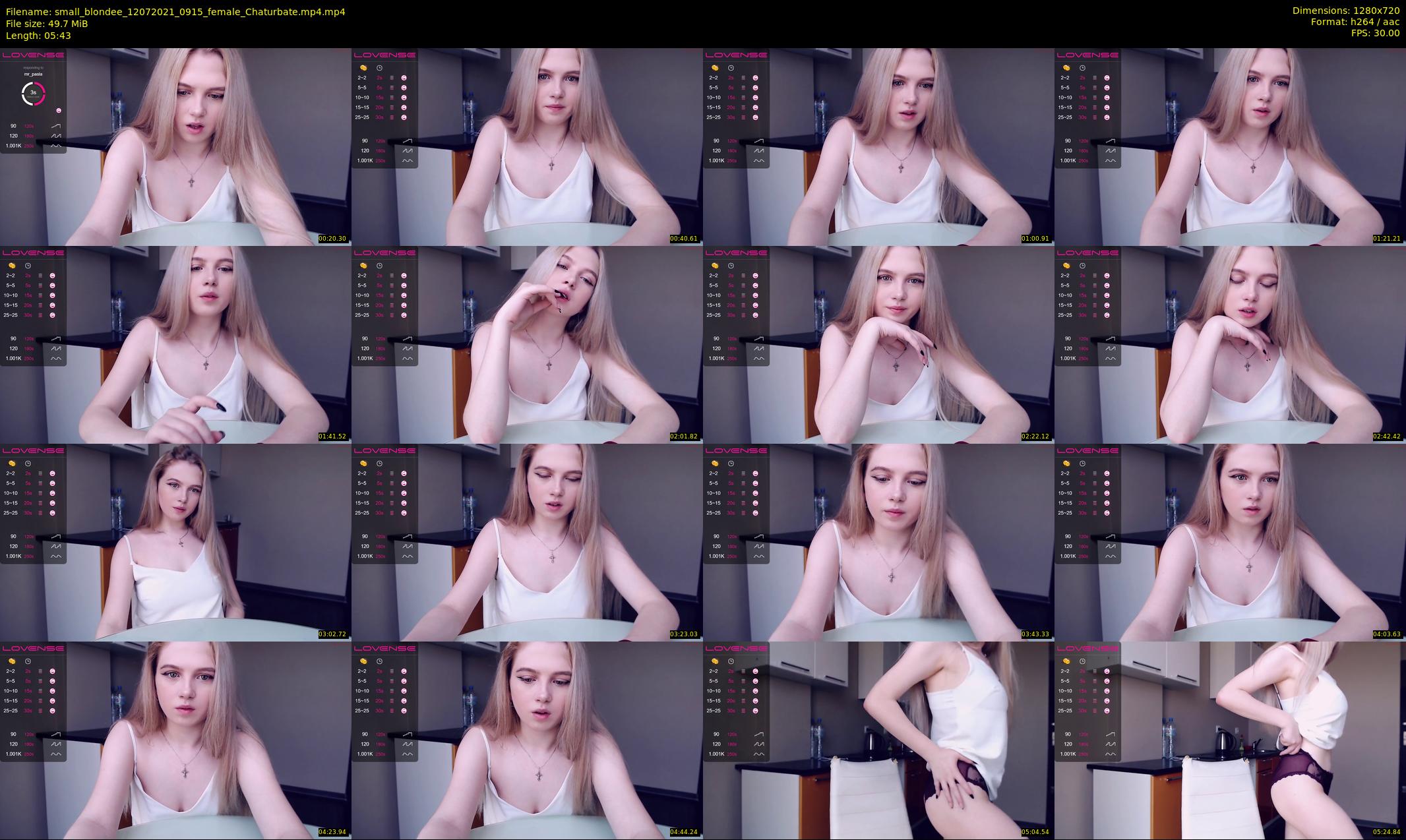 small_blondee — 6 minute Chaturbate female cam show recording, 720p, Jul 12, 2021