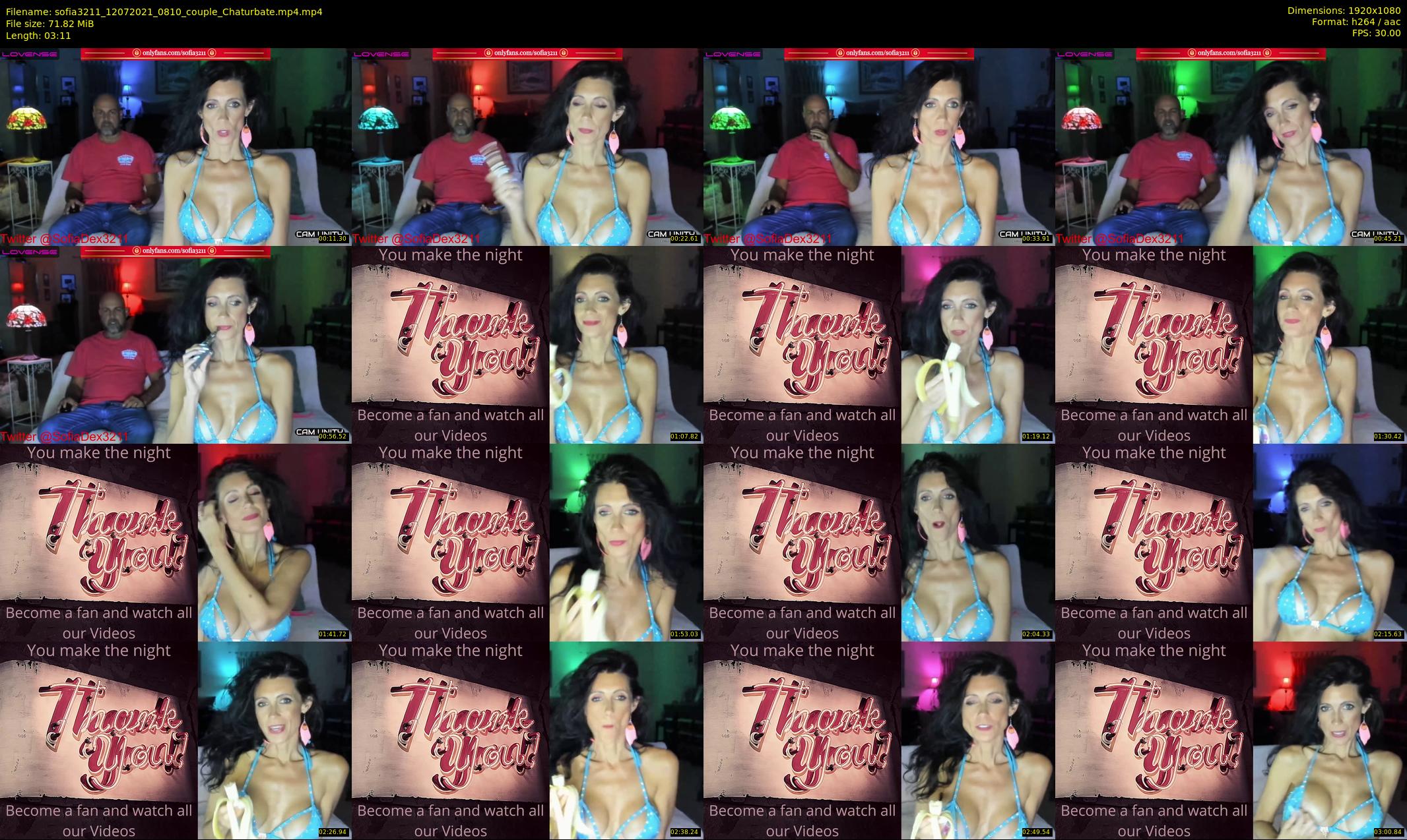 sofia3211 — 4 minute Chaturbate couple cam show recording, 1080p, Jul 12, 2021