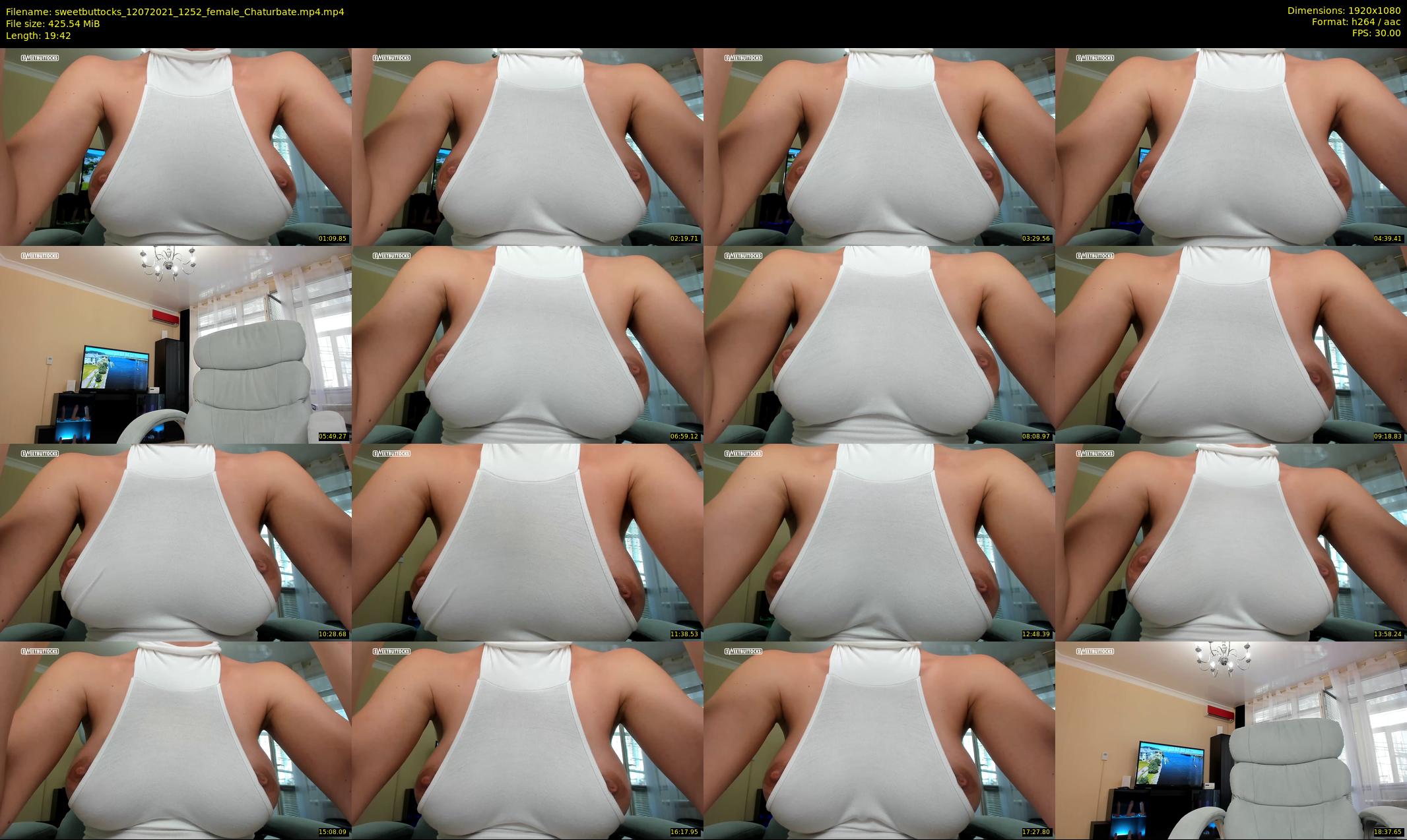 sweetbuttocks — 20 minute Chaturbate female cam show recording, 1080p, Jul 12, 2021