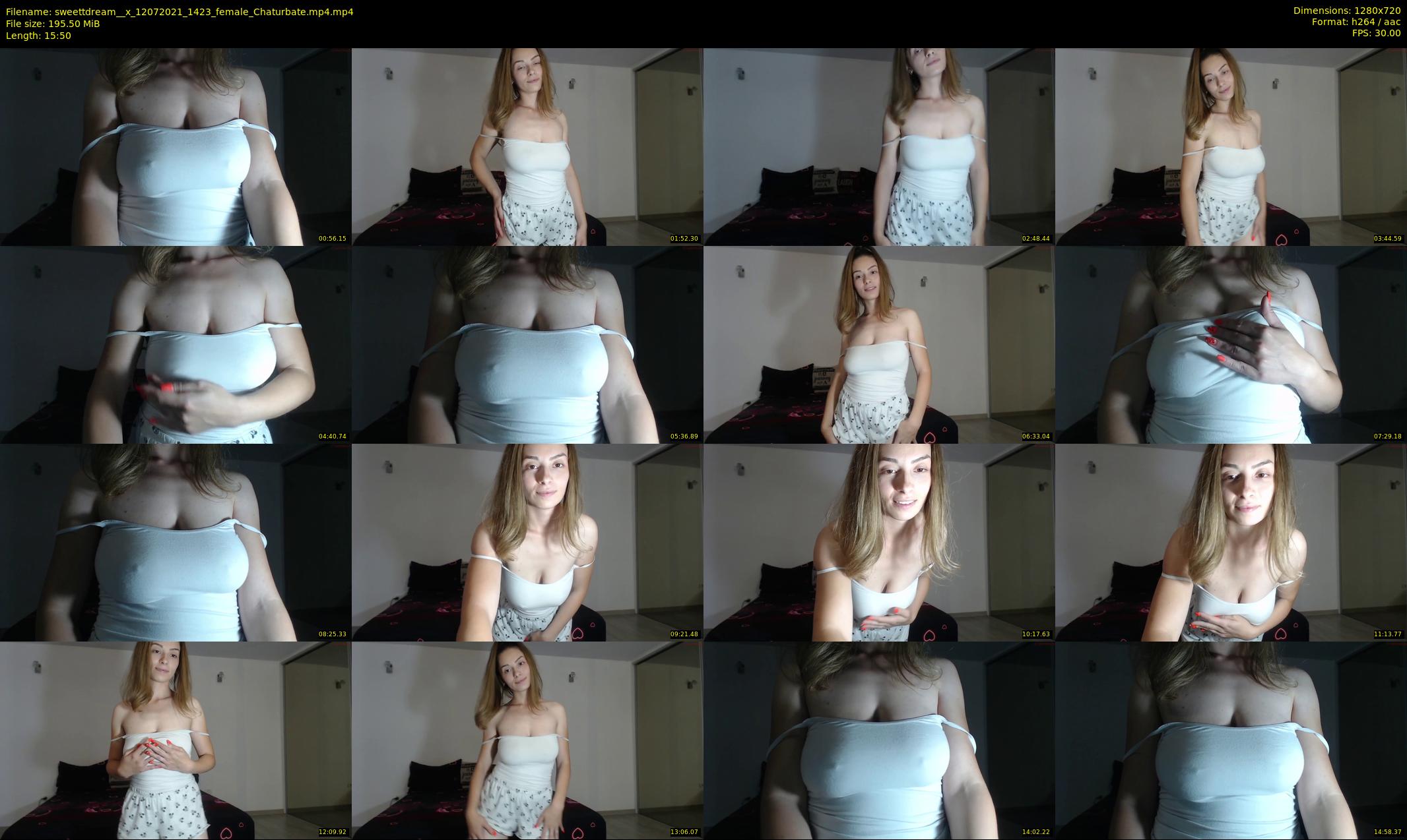 sweettdream__x — 16 minute Chaturbate female cam show recording, 720p, Jul 12, 2021