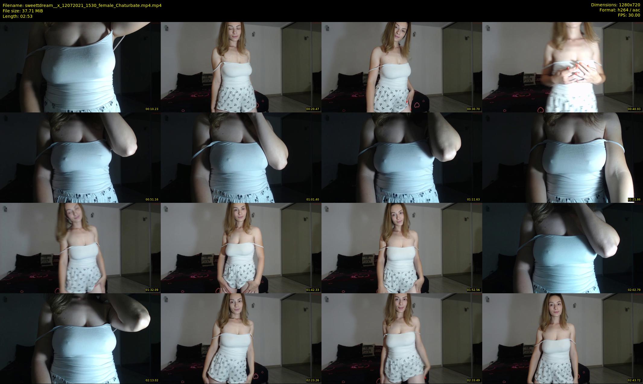 sweettdream__x — 3 minute Chaturbate female cam show recording, 720p, Jul 12, 2021