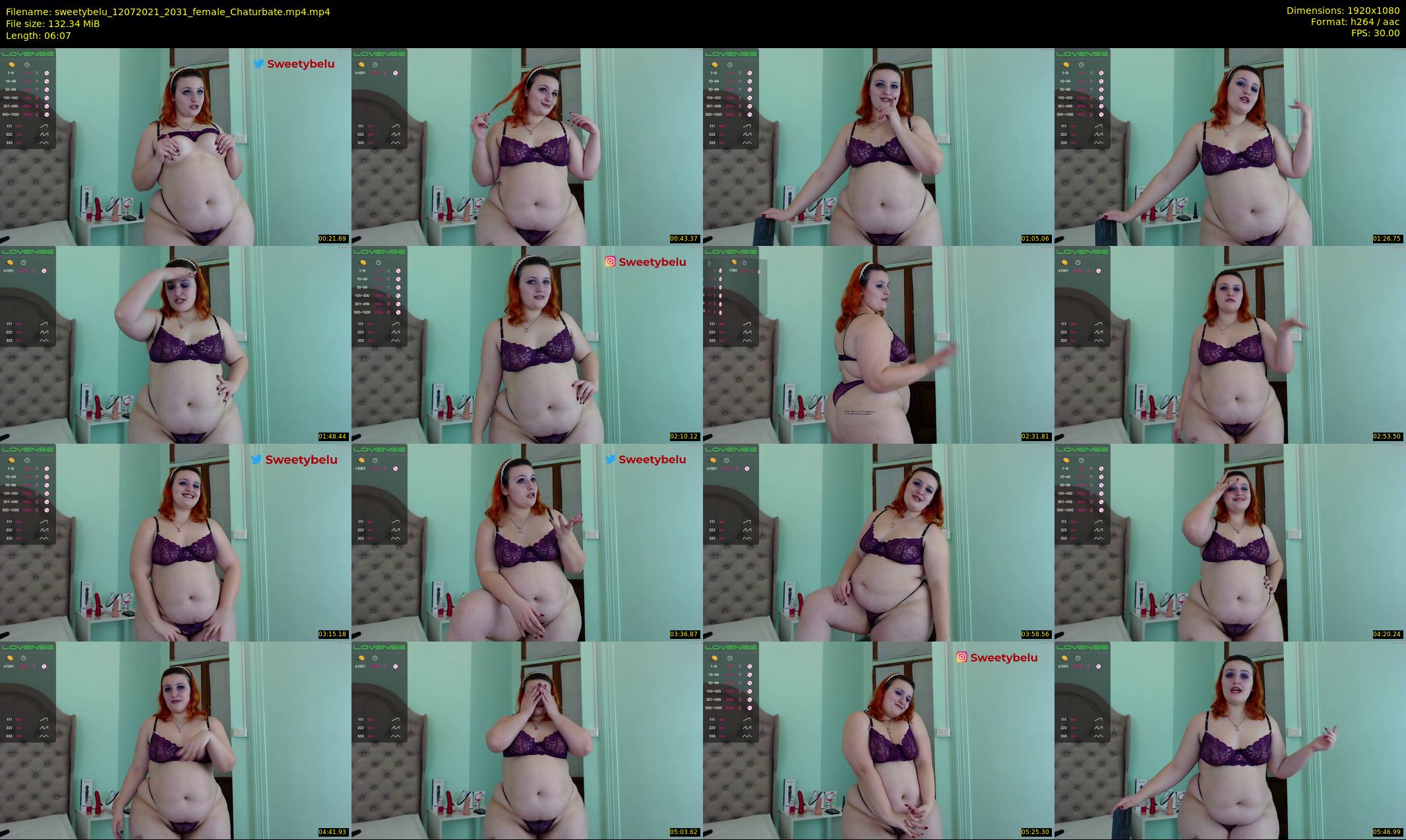 sweetybelu — 7 minute Chaturbate female cam show recording, 1080p, Jul 12, 2021