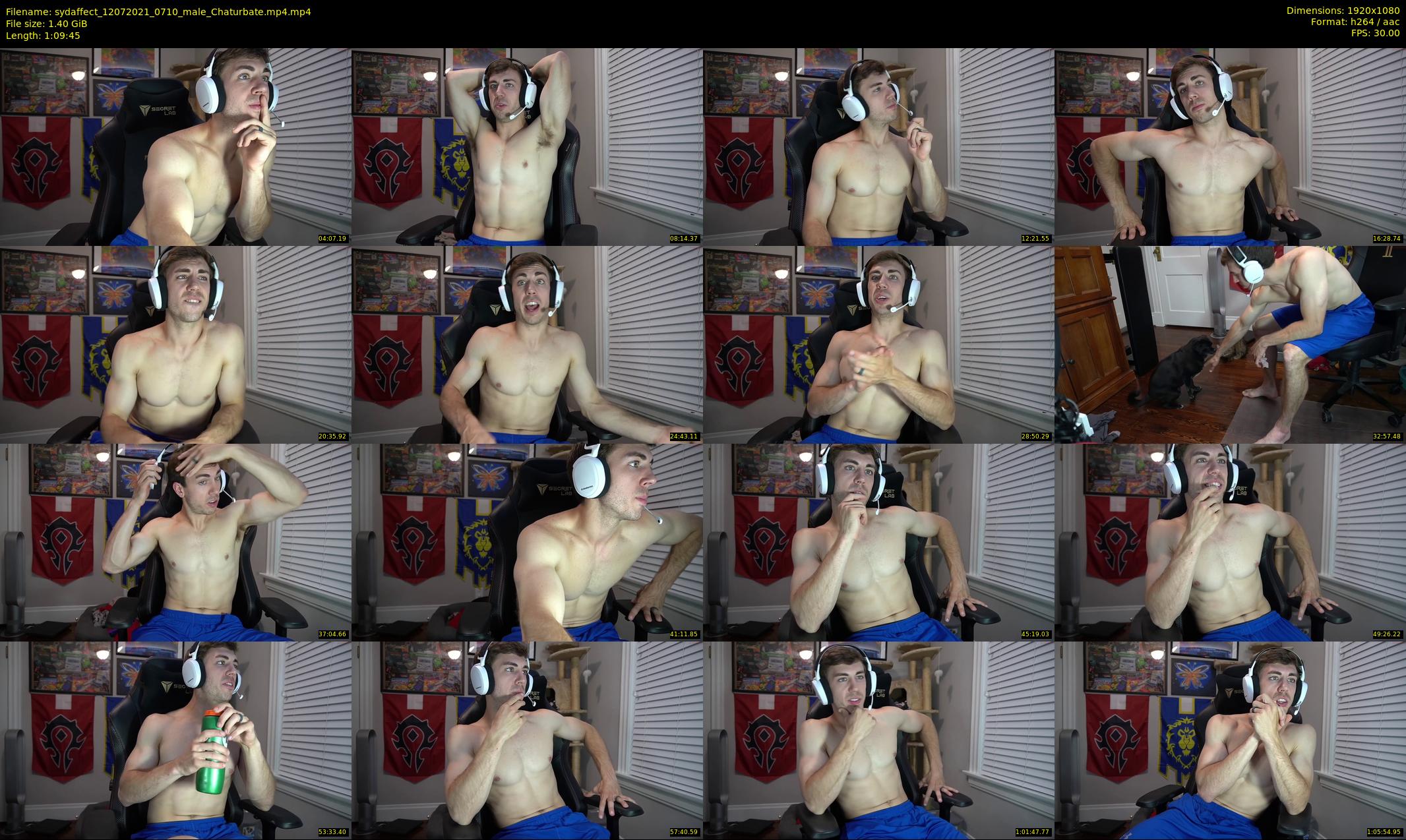 sydaffect — 70 minute Chaturbate male cam show recording, 1080p, Jul 12, 2021
