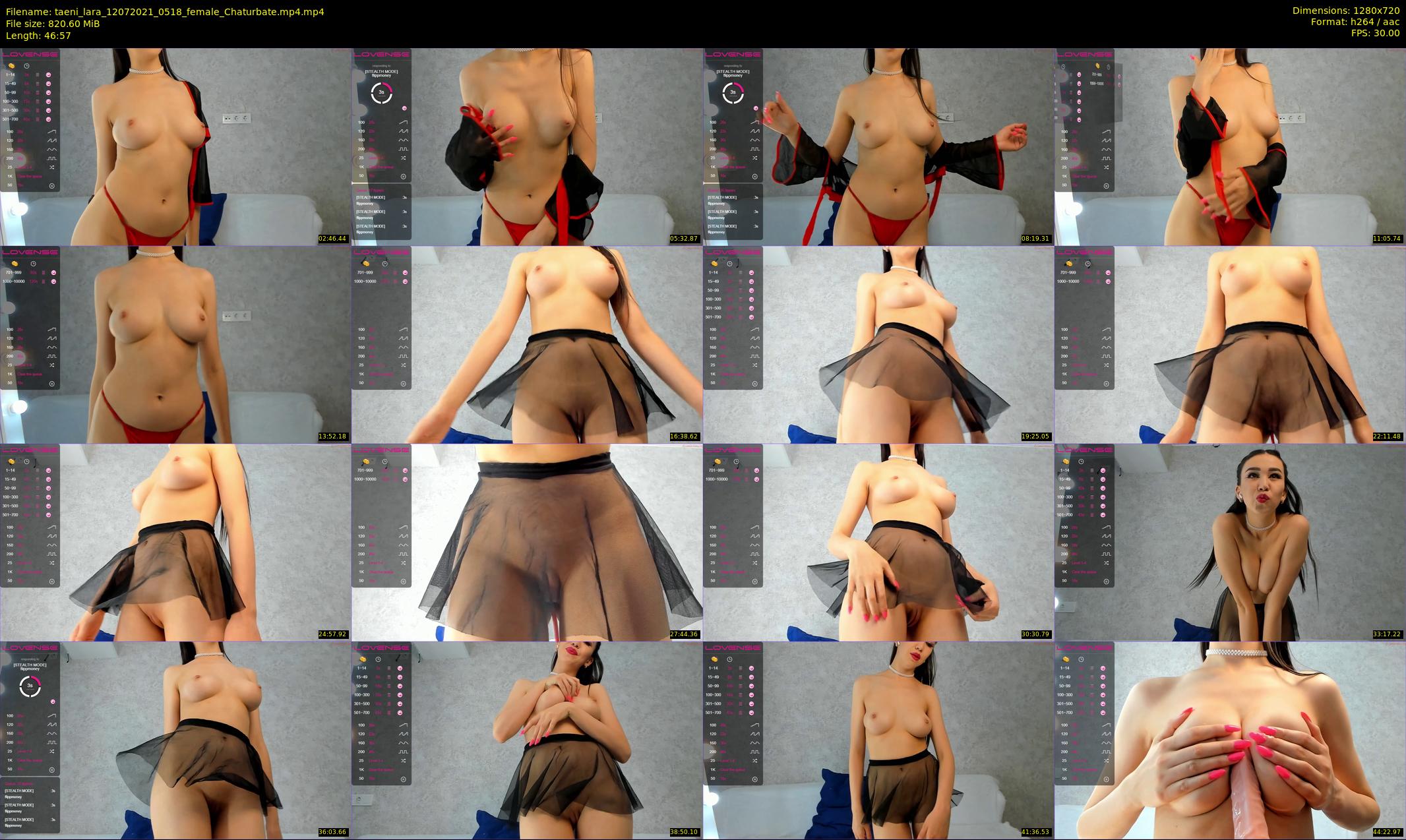 taeni_lara — 47 minute Chaturbate female cam show recording, 720p, Jul 12, 2021