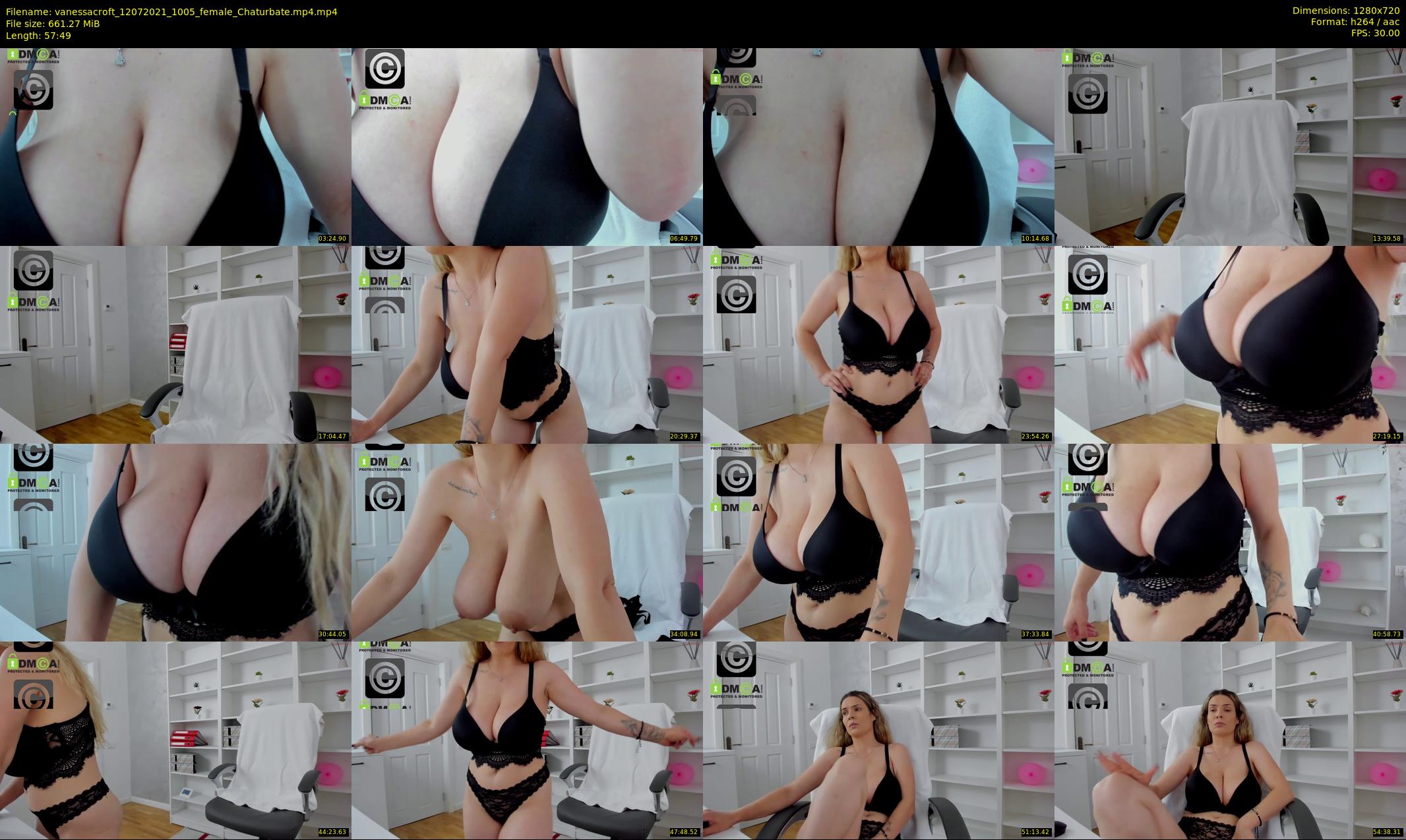 vanessacroft — 58 minute Chaturbate female cam show recording, 720p, Jul 12, 2021