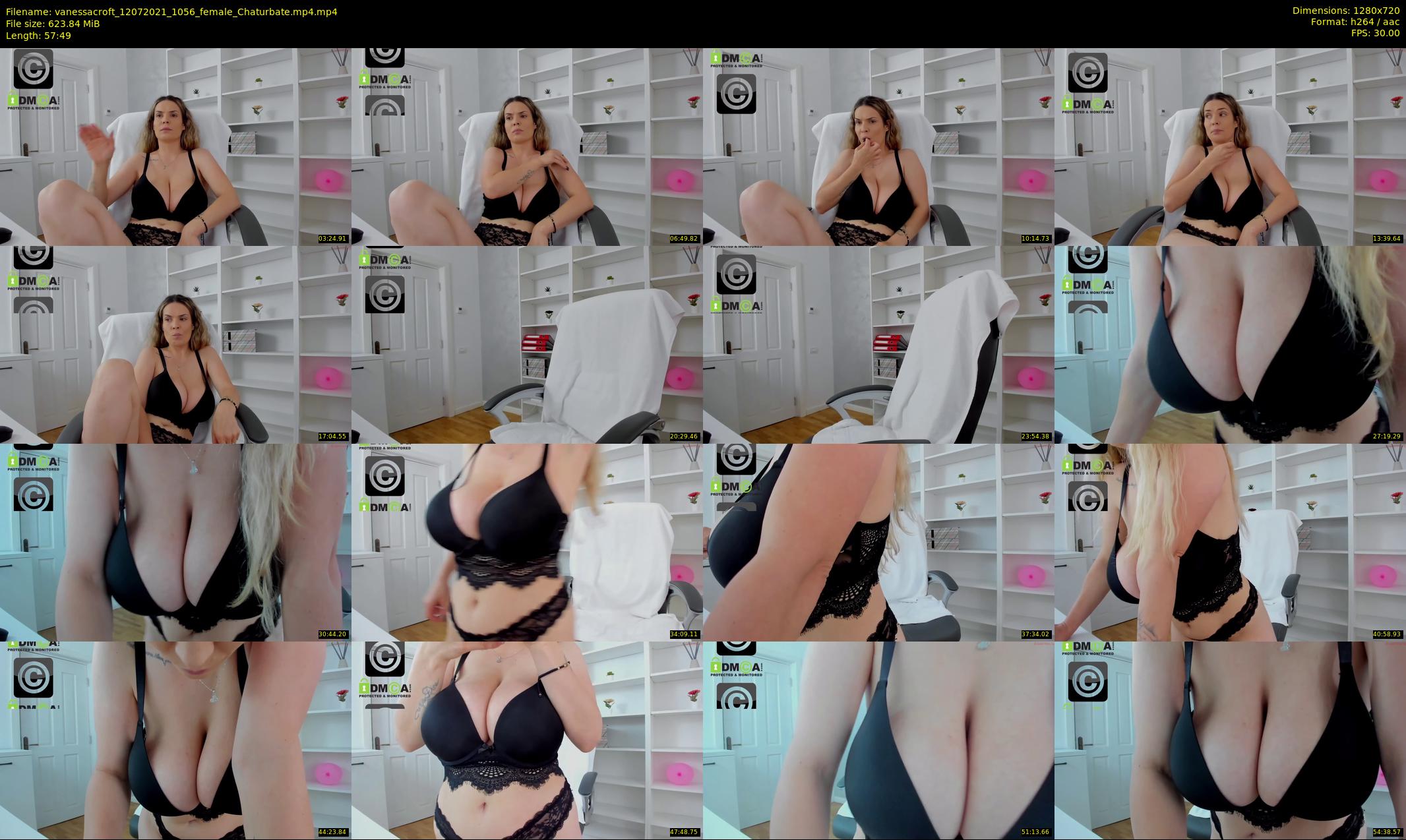 vanessacroft — 58 minute Chaturbate female cam show recording, 720p, Jul 12, 2021