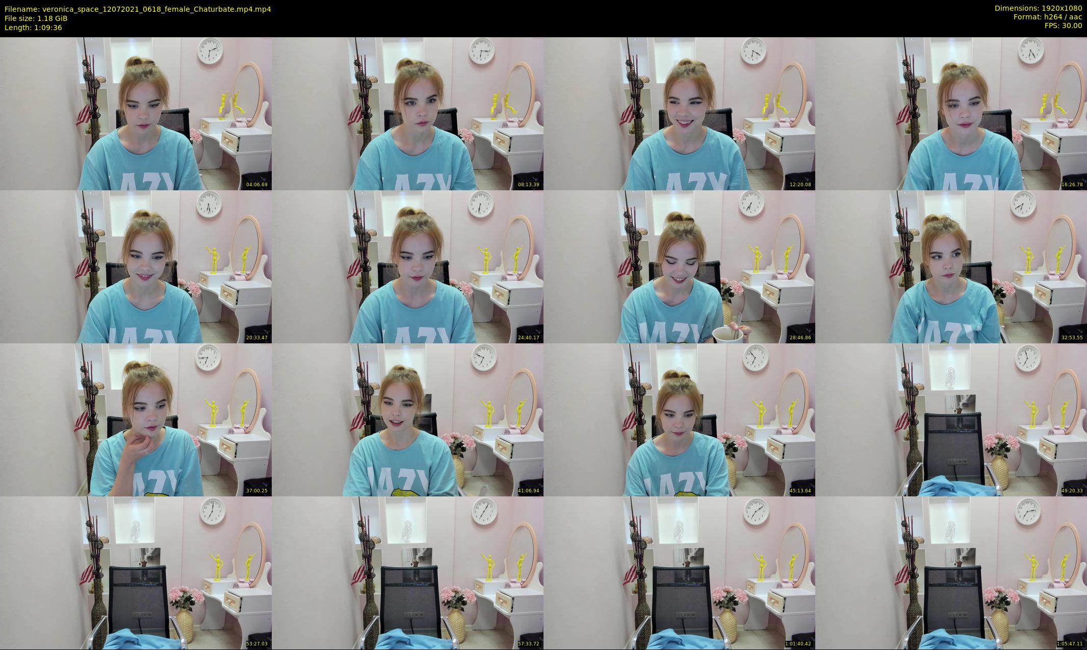 veronica_space — 70 minute Chaturbate female cam show recording, 1080p, Jul 12, 2021