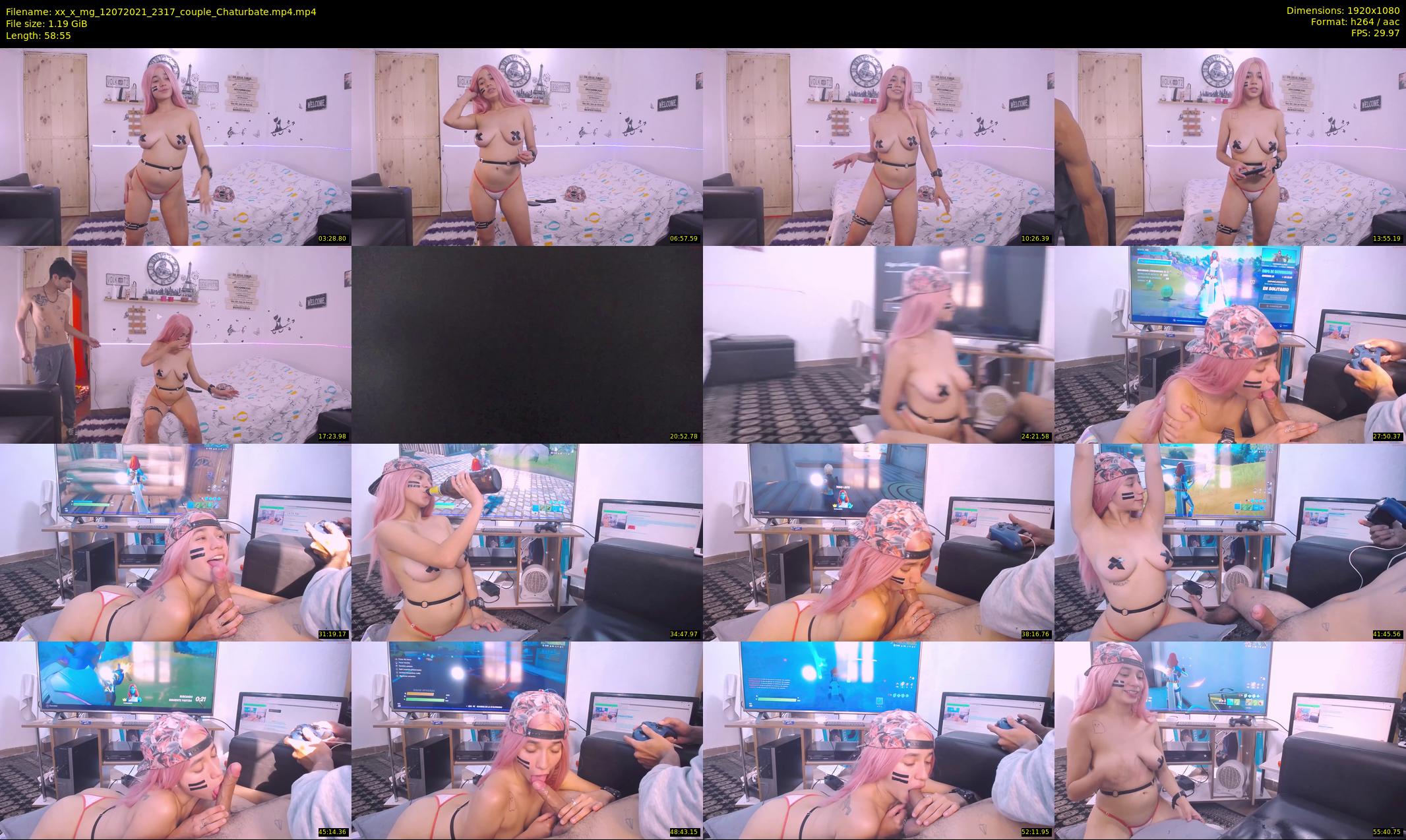 xx_x_mg — 59 minute Chaturbate couple cam show recording, 1080p, Jul 12, 2021