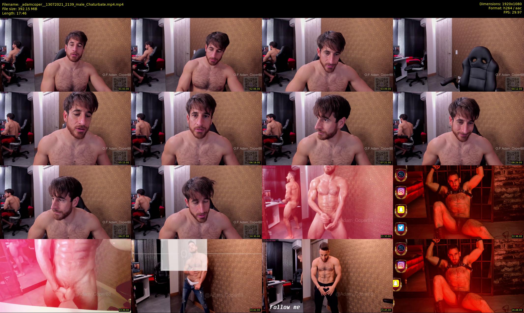 _adamcoper_ — 18 minute Chaturbate male cam show recording, 1080p, Jul 13, 2021