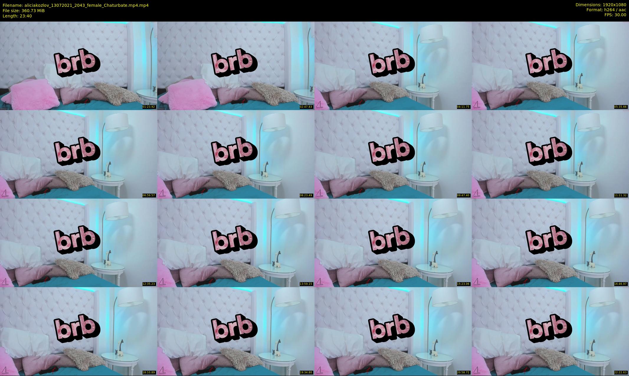 aliciakozlov — 24 minute Chaturbate female cam show recording, 1080p, Jul 13, 2021