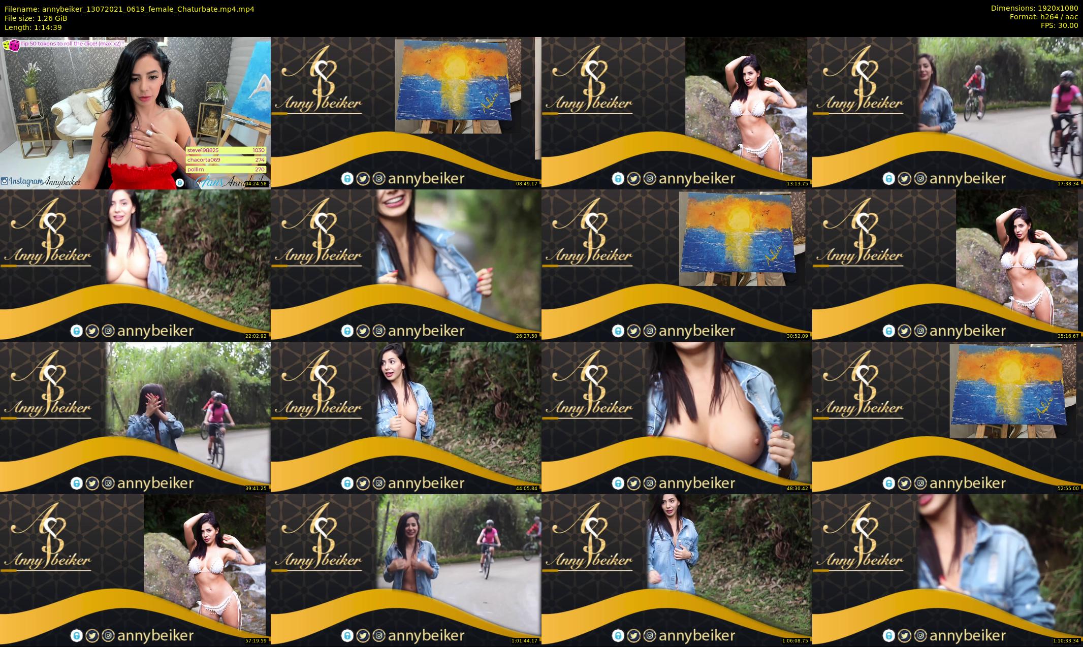 annybeiker — 75 minute Chaturbate female cam show recording, 1080p, Jul 13, 2021