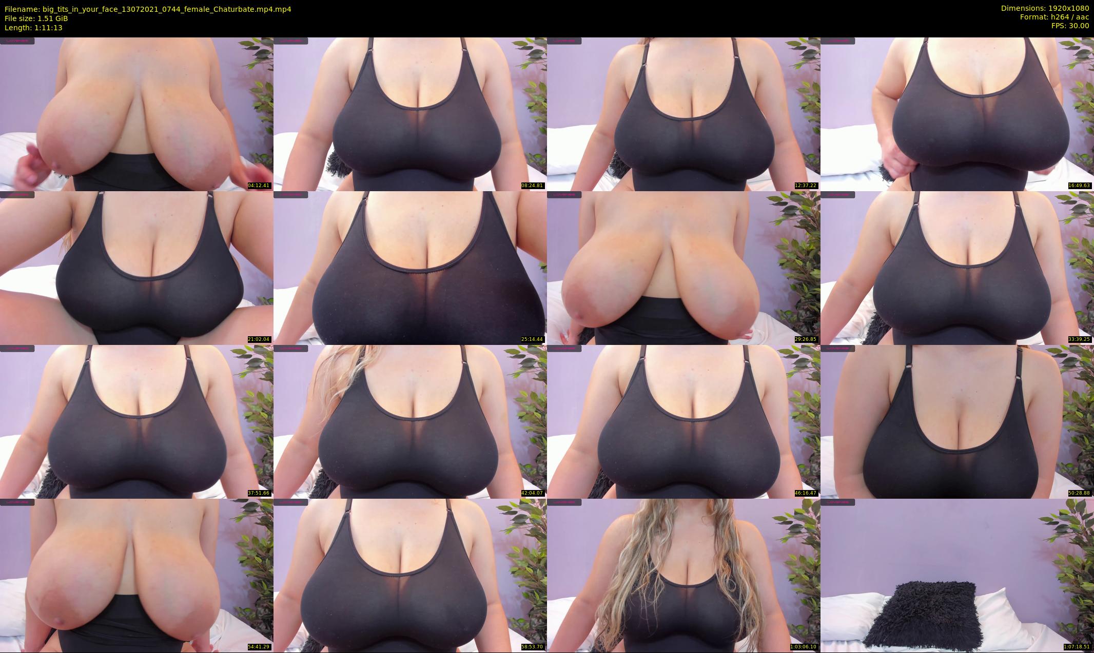 big_tits_in_your_face — 72 minute Chaturbate female cam show recording, 1080p, Jul 13, 2021