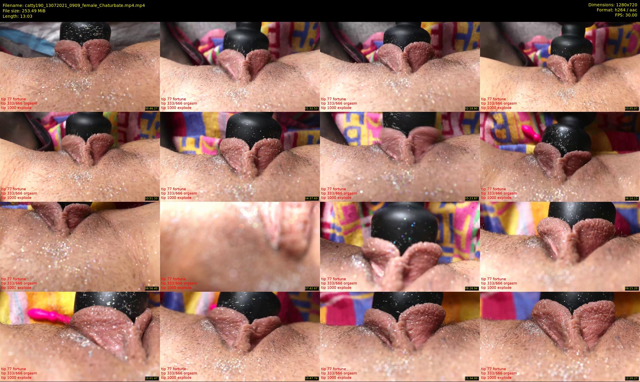 catty190 — 14 minute Chaturbate female cam show recording, 720p, Jul 13, 2021