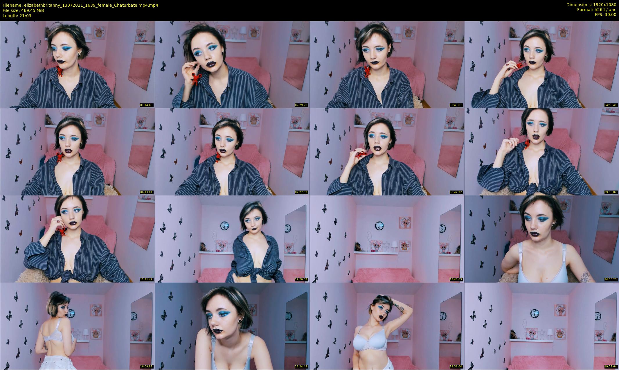 elizabethbritanny — 22 minute Chaturbate female cam show recording, 1080p, Jul 13, 2021