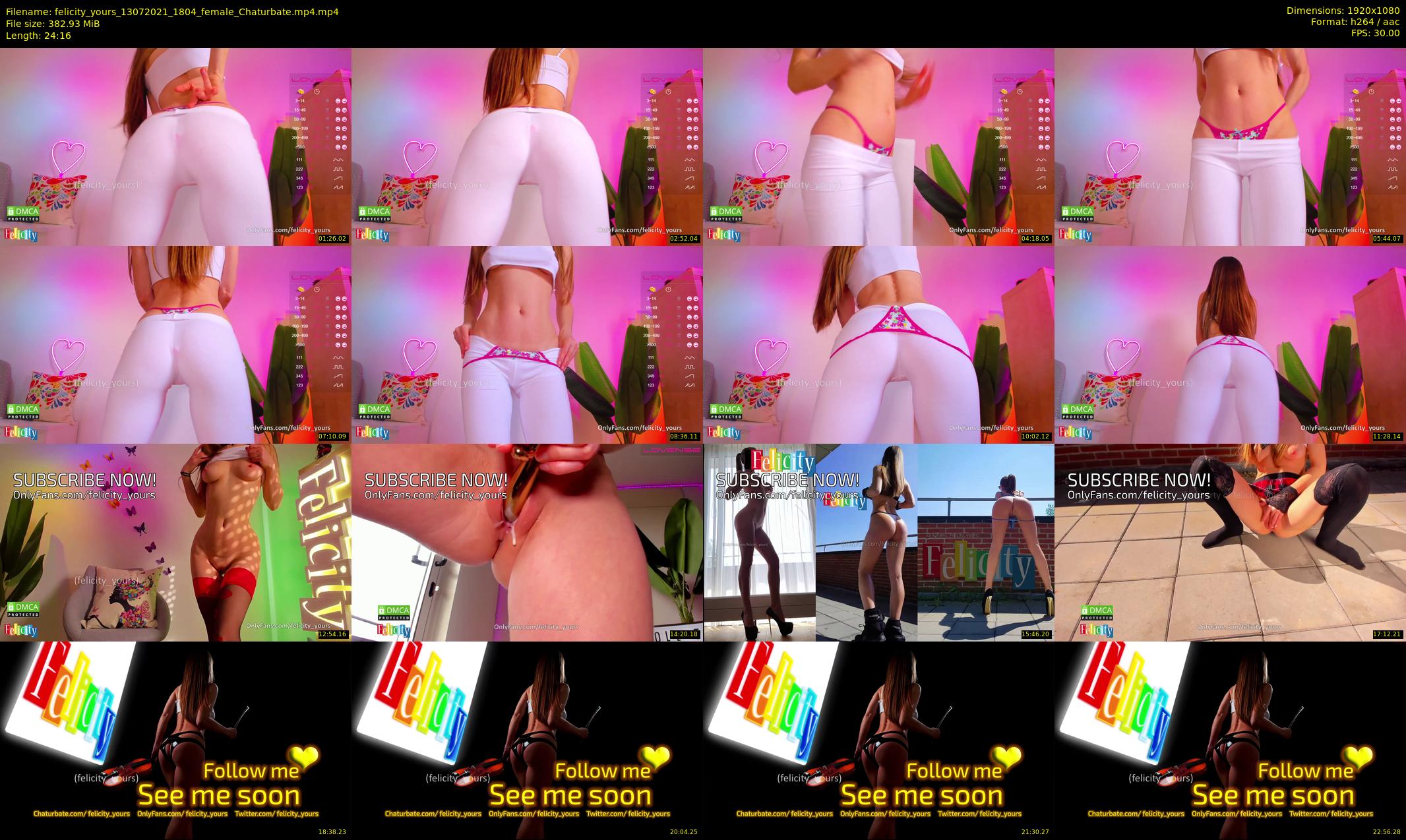 felicity_yours — 25 minute Chaturbate female cam show recording, 1080p, Jul 13, 2021