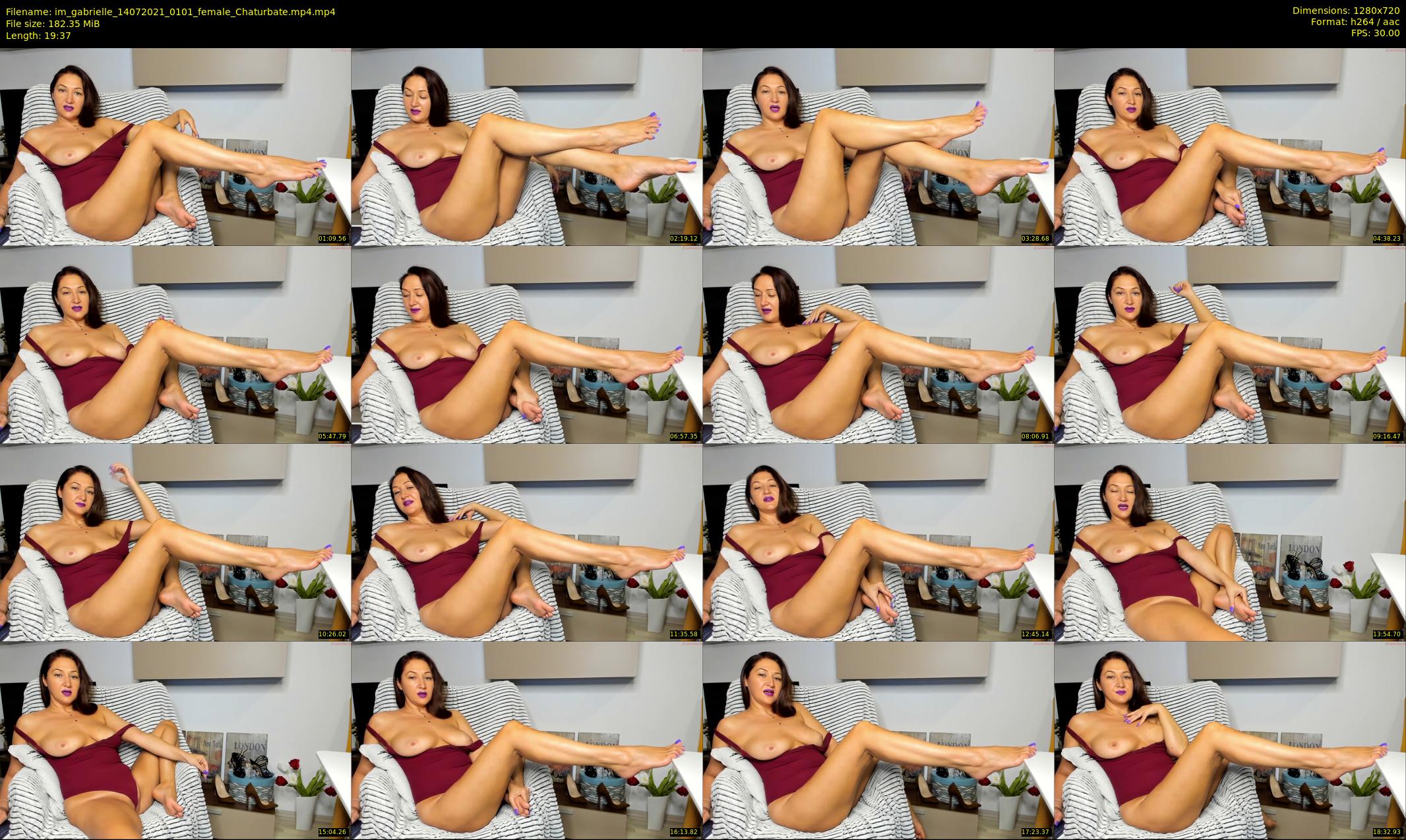 im_gabrielle — 20 minute Chaturbate female cam show recording, 720p, Jul 14, 2021