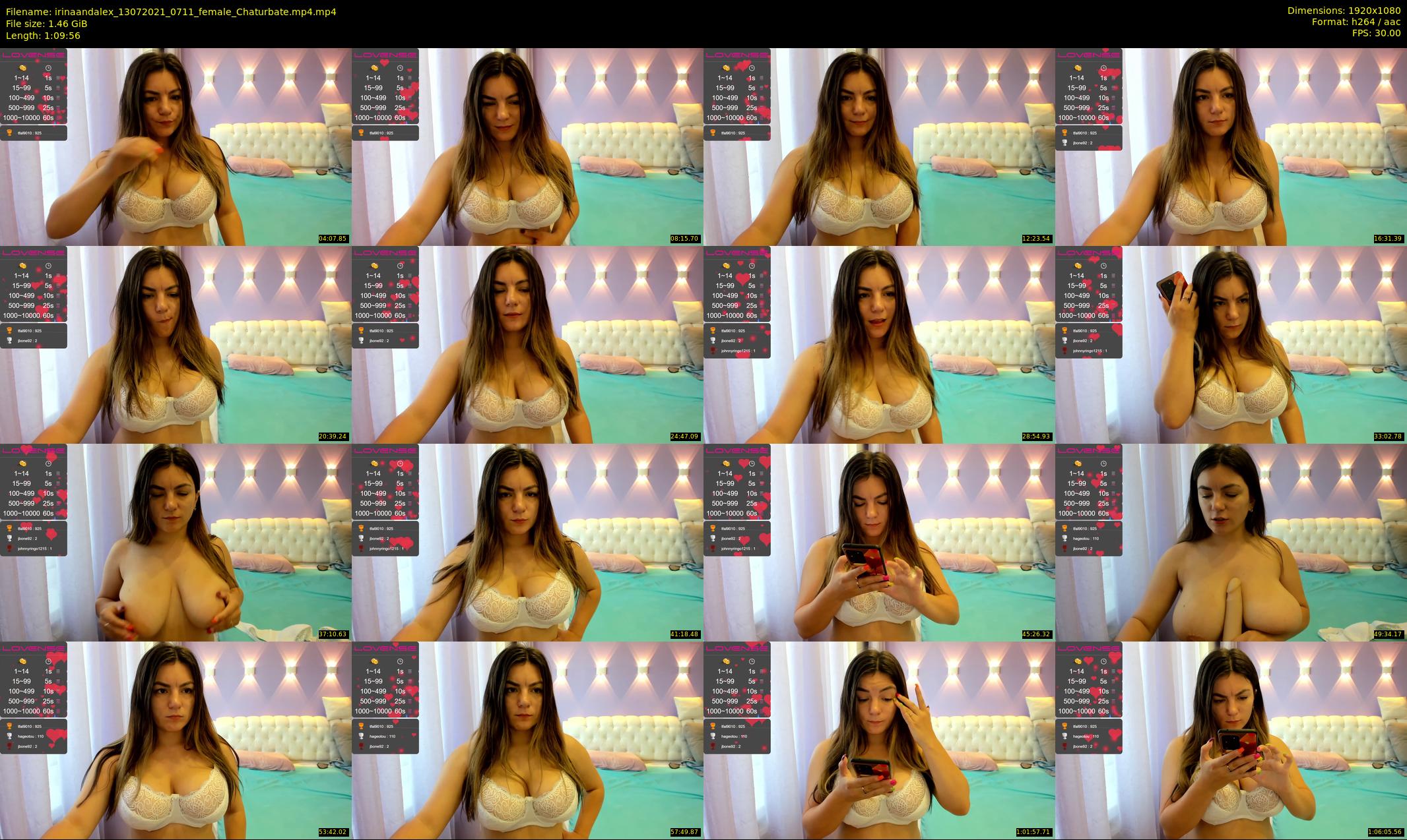 irinaandalex — 70 minute Chaturbate couple cam show recording, 1080p, Jul 13, 2021
