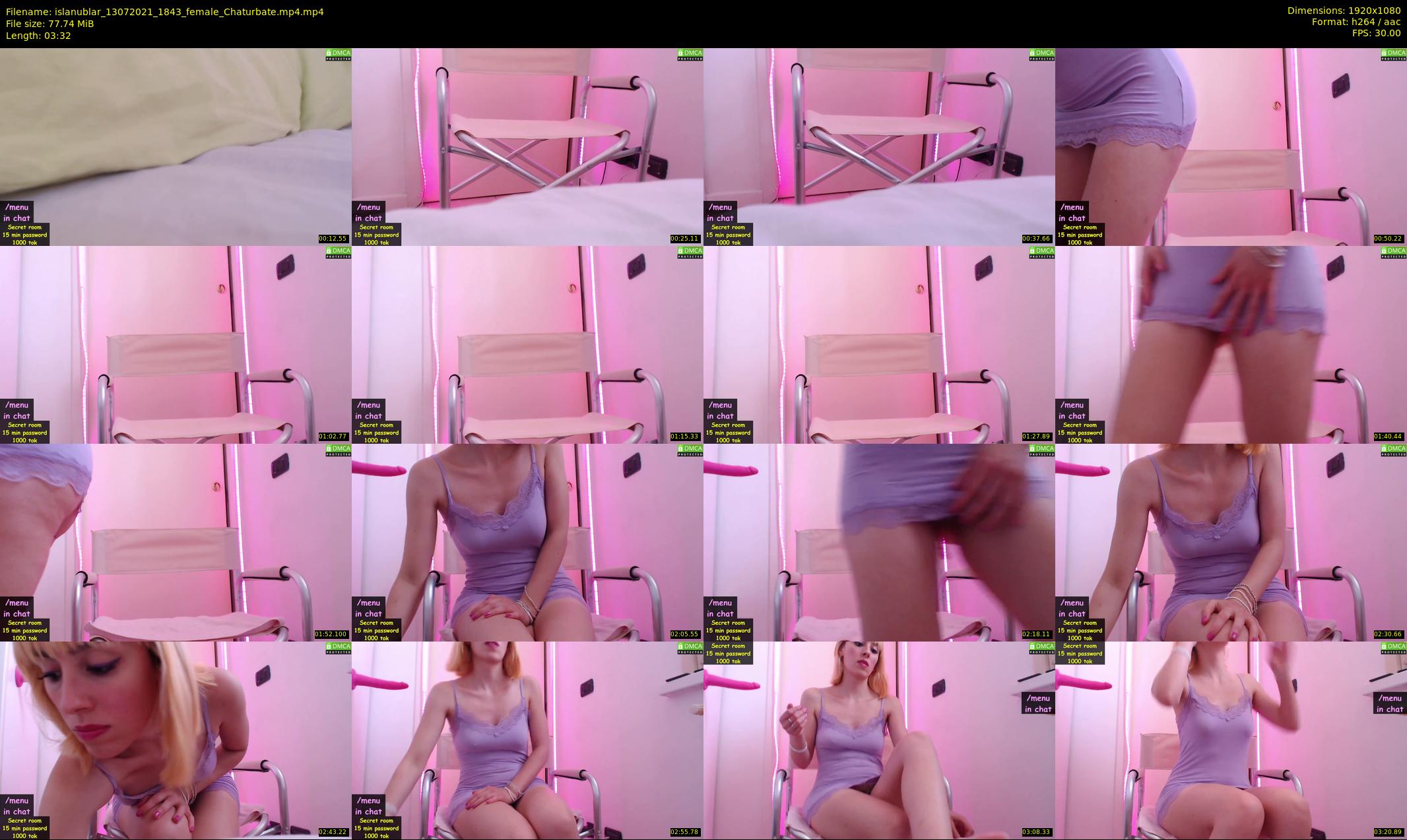 islanublar — 4 minute Chaturbate female cam show recording, 1080p, Jul 13, 2021