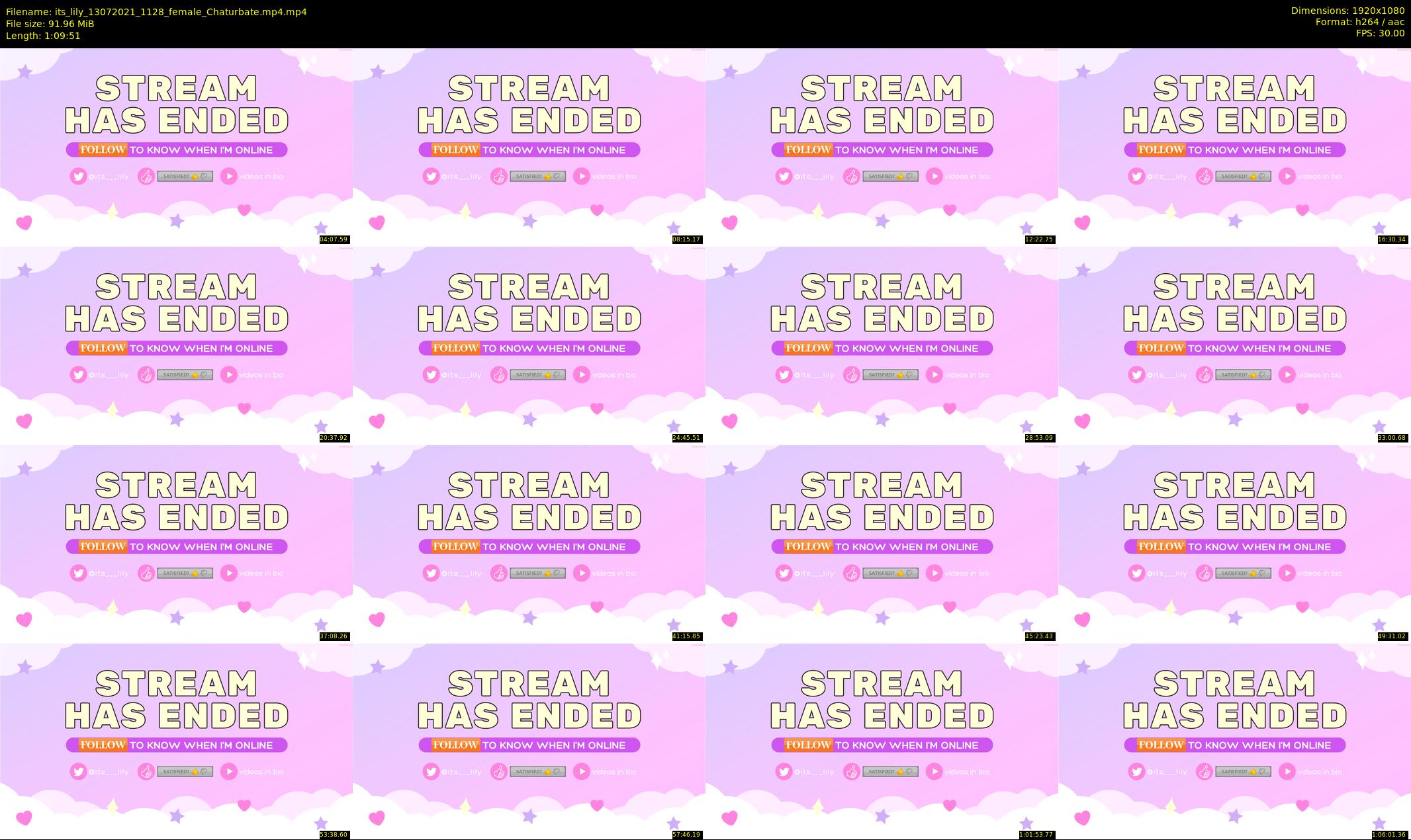 its_lily — 70 minute Chaturbate female cam show recording, 1080p, Jul 13, 2021