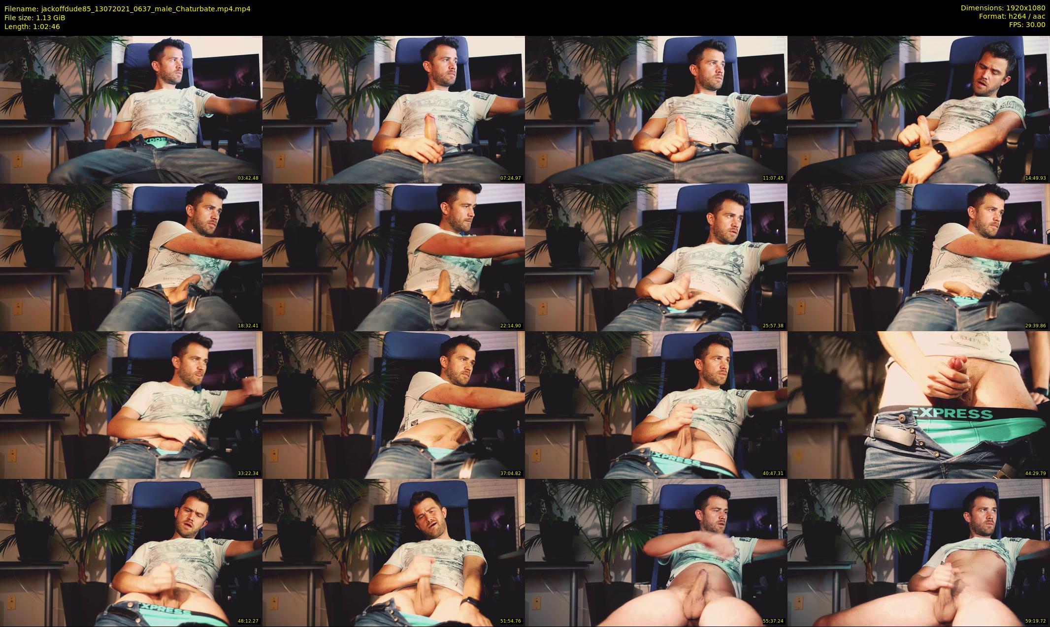 jackoffdude85 — 63 minute Chaturbate male cam show recording, 1080p, Jul 13, 2021