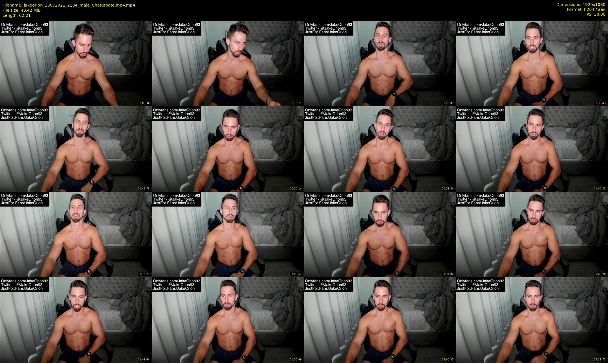 jakeorion — 3 minute Chaturbate male cam show recording, 1080p, Jul 13, 2021